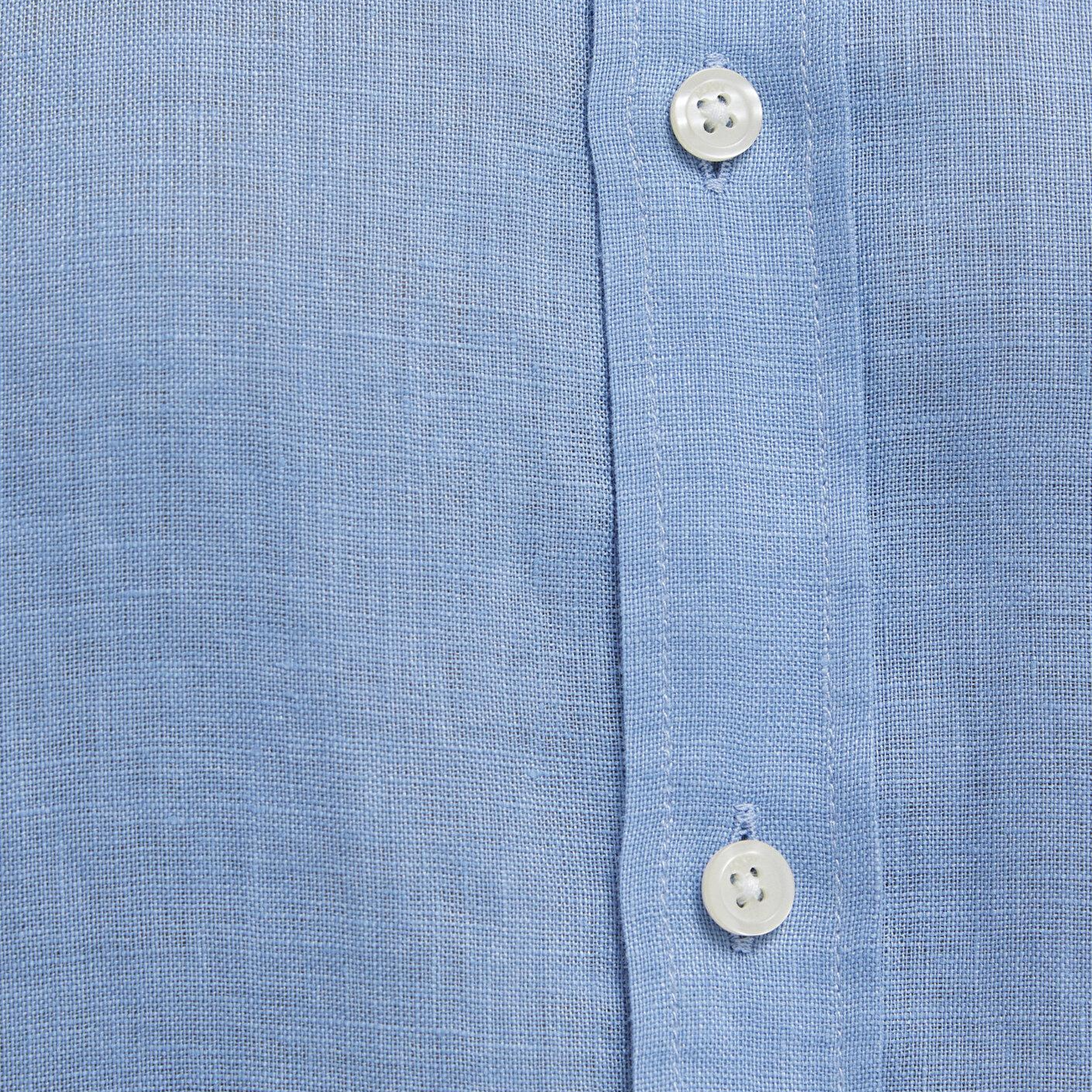 Mavi Mavi Keten Gömlek Slim Fit / Dar Kesim 0211466-70834