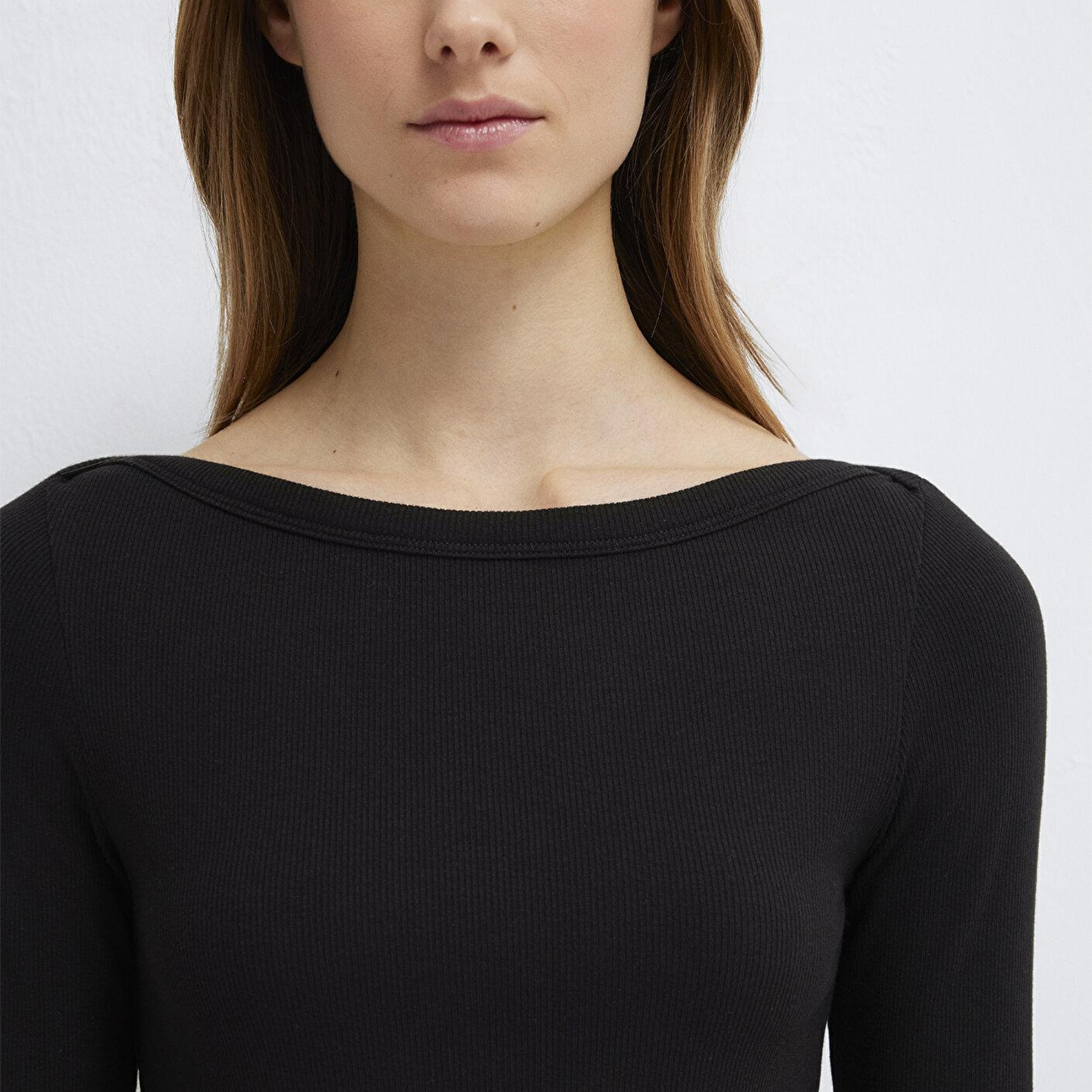 Mavi Uzun Kollu Siyah Basic Tişört Slim Fit / Dar Kesim 1613622-900