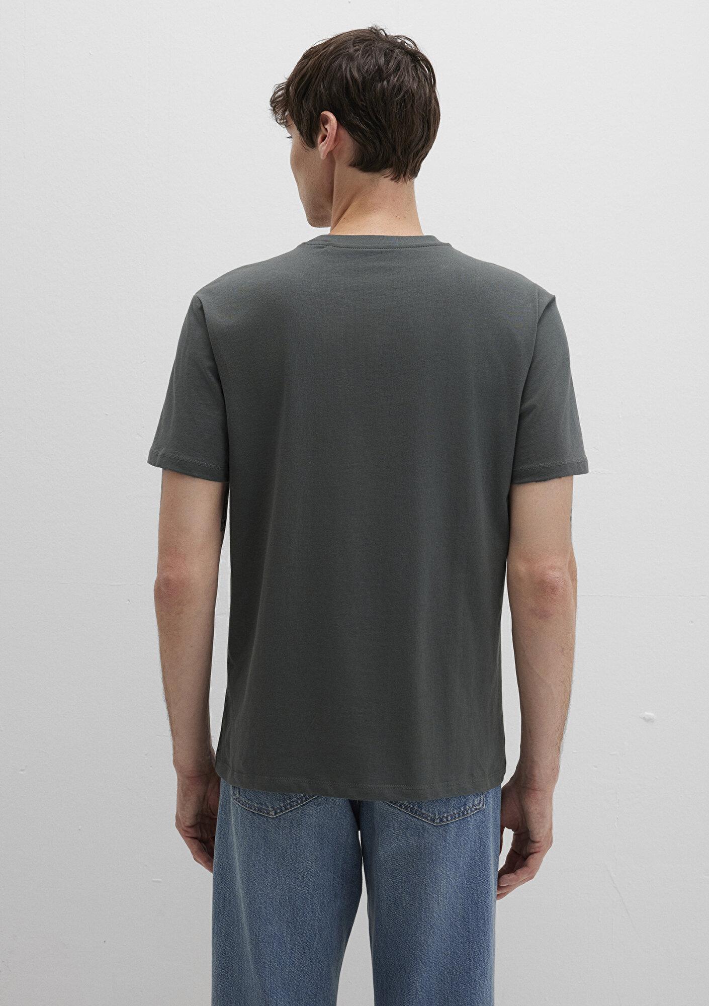 Mavi Mavi Logo Baskılı Yeşil Tişört Loose Fit / Bol Rahat Kesim 0613014-71598