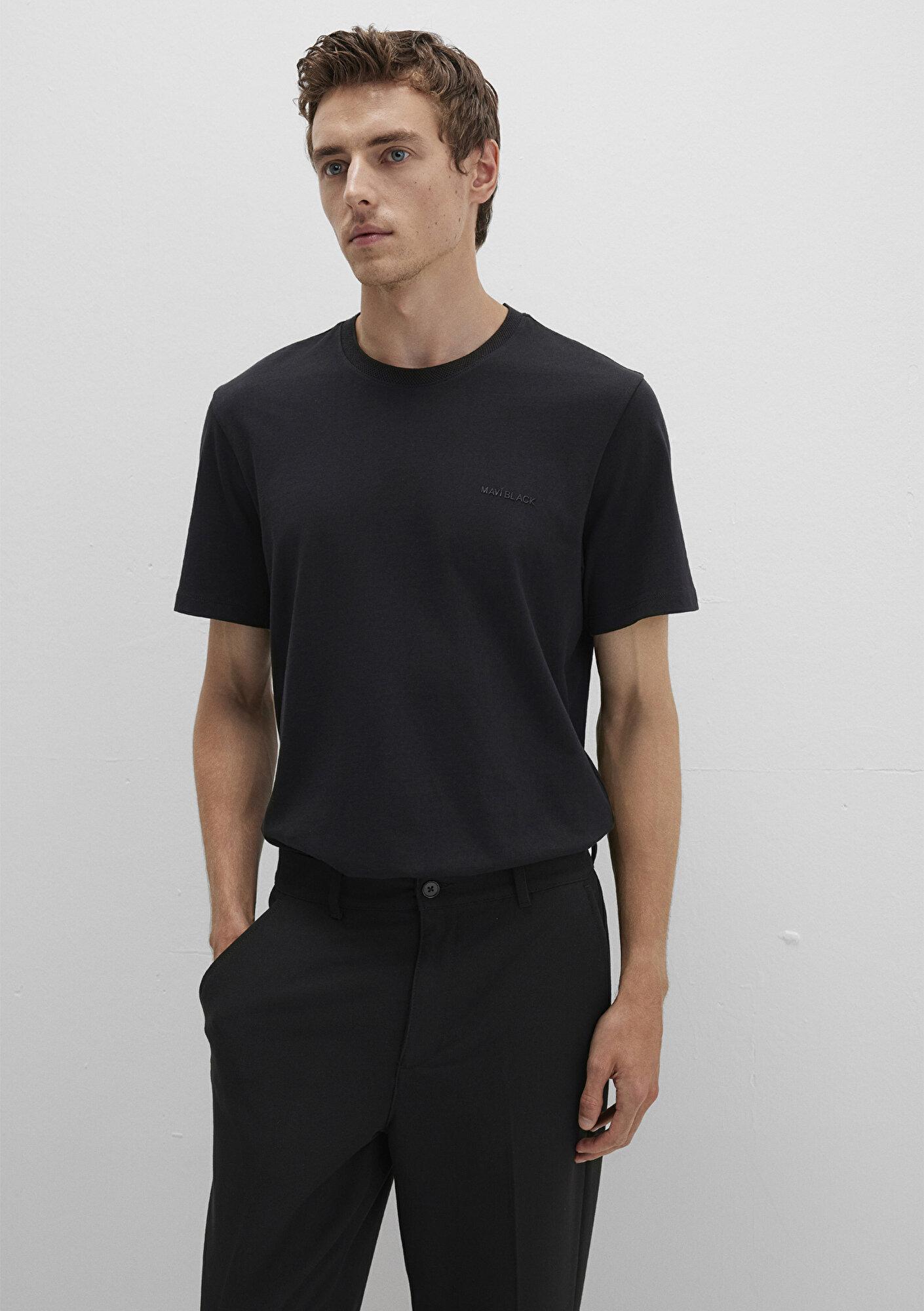 Mavi Mavi Black Siyah Basic Tişört Regular Fit / Normal Kesim 0612872-900