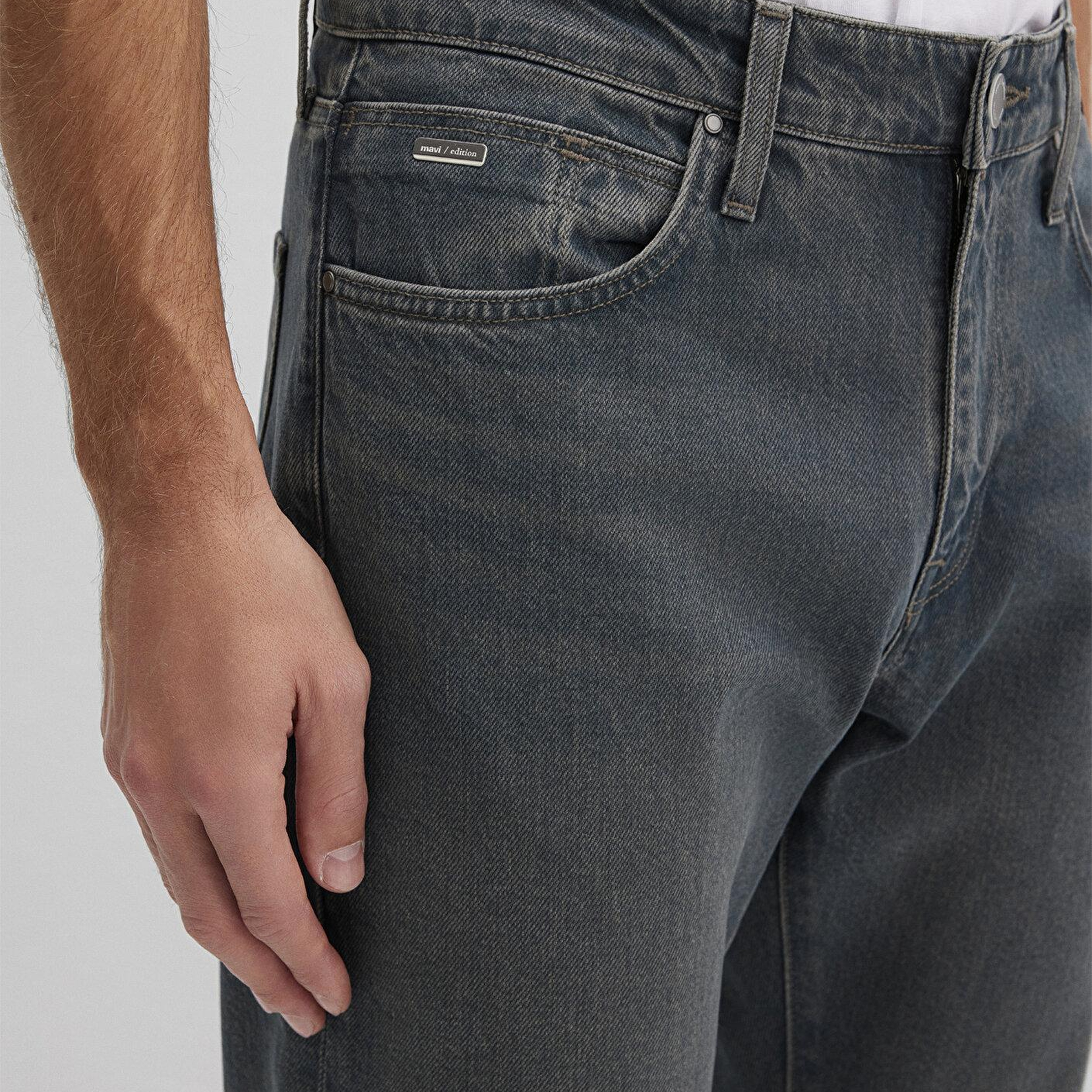 Mavi London Classic Denim Koyu Mavi Puslu Jean Pantolon 0010172-90643