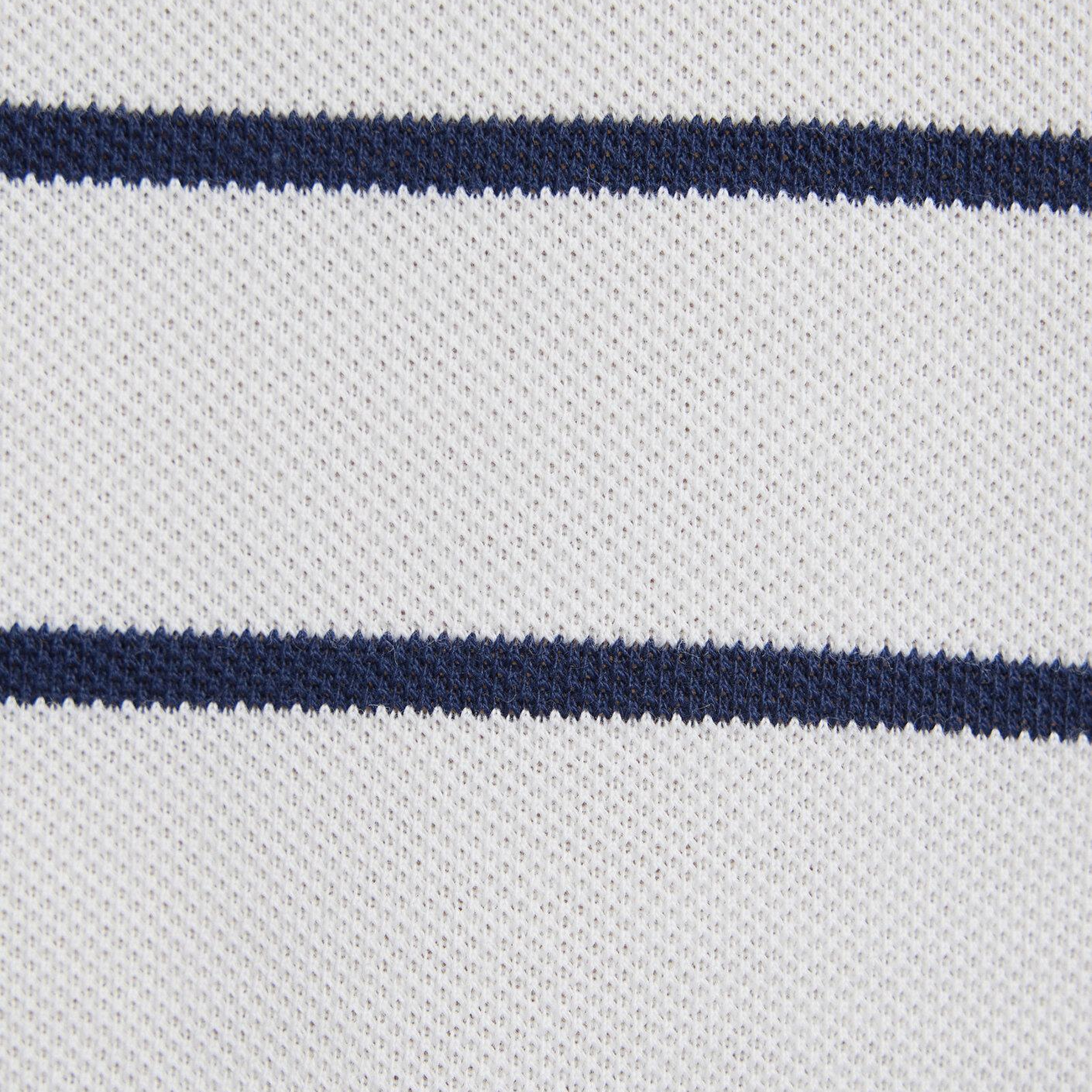 Mavi Lacivert Çizgili Beyaz Polo Tişört Regular Fit / Normal Kesim 1613714-90696