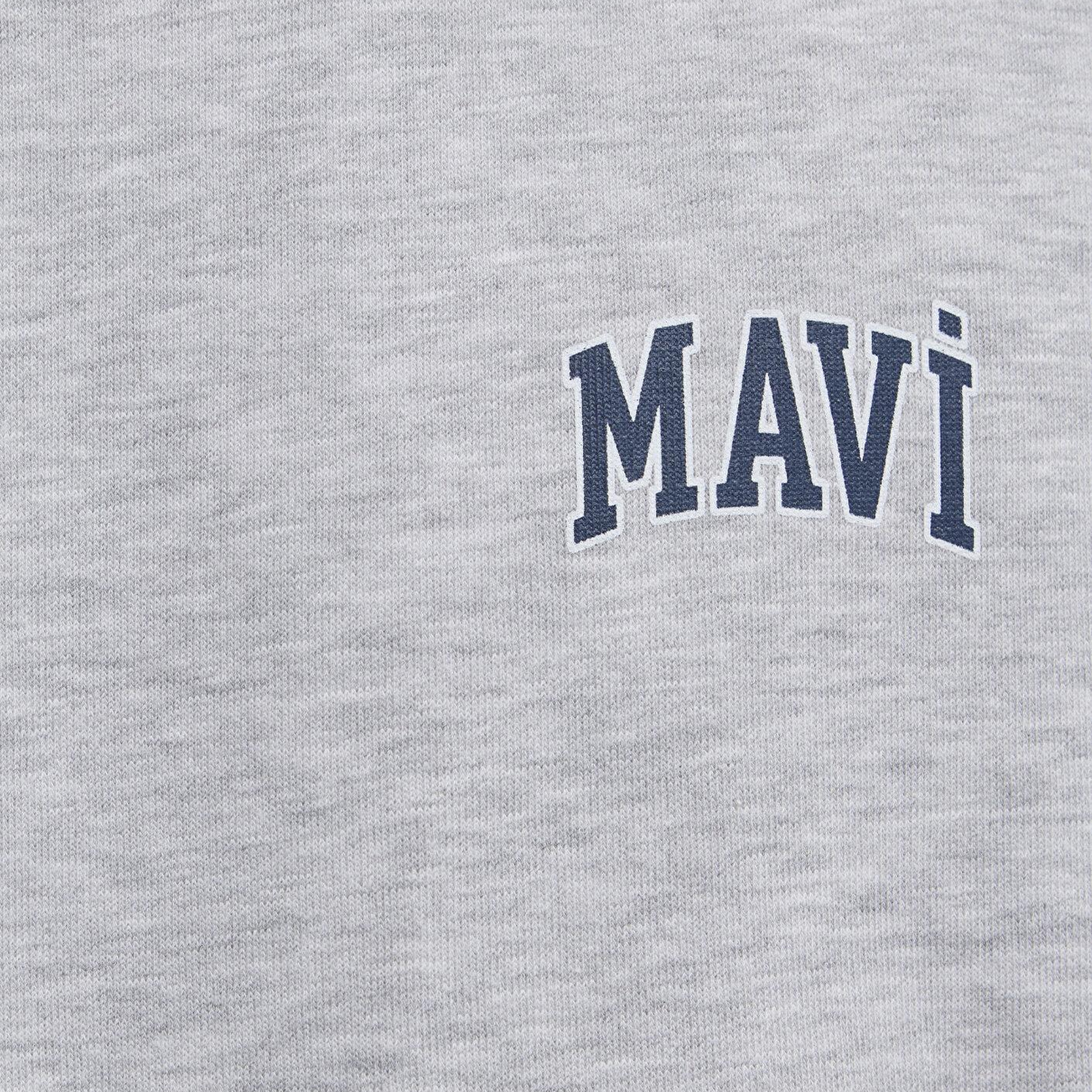 Mavi Mavi Logo Baskılı Gri Sweatshirt 0611716-80018