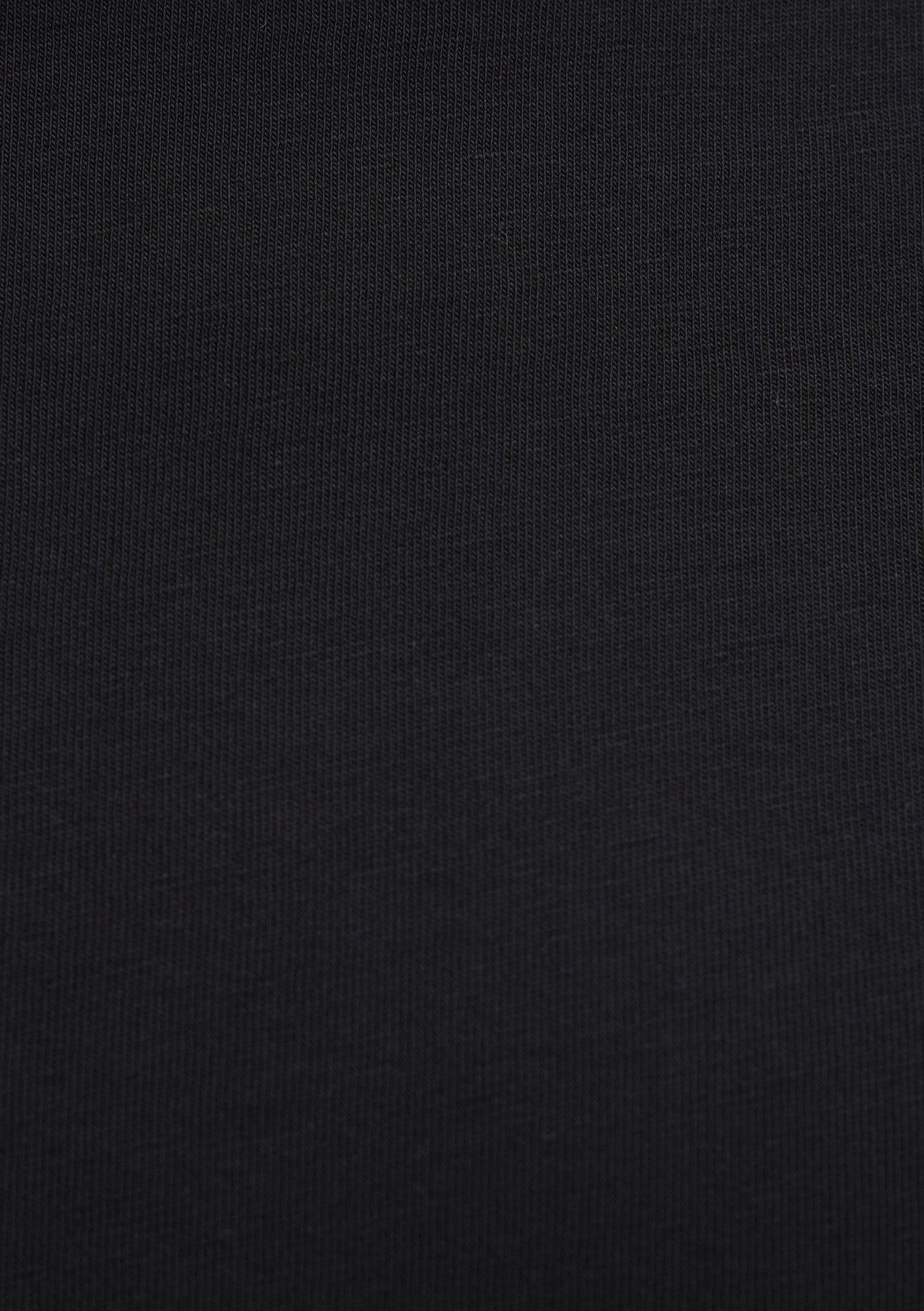 Mavi Etiket Detaylı Siyah Basic Tişört Loose Fit / Bol Rahat Kesim 0611824-900