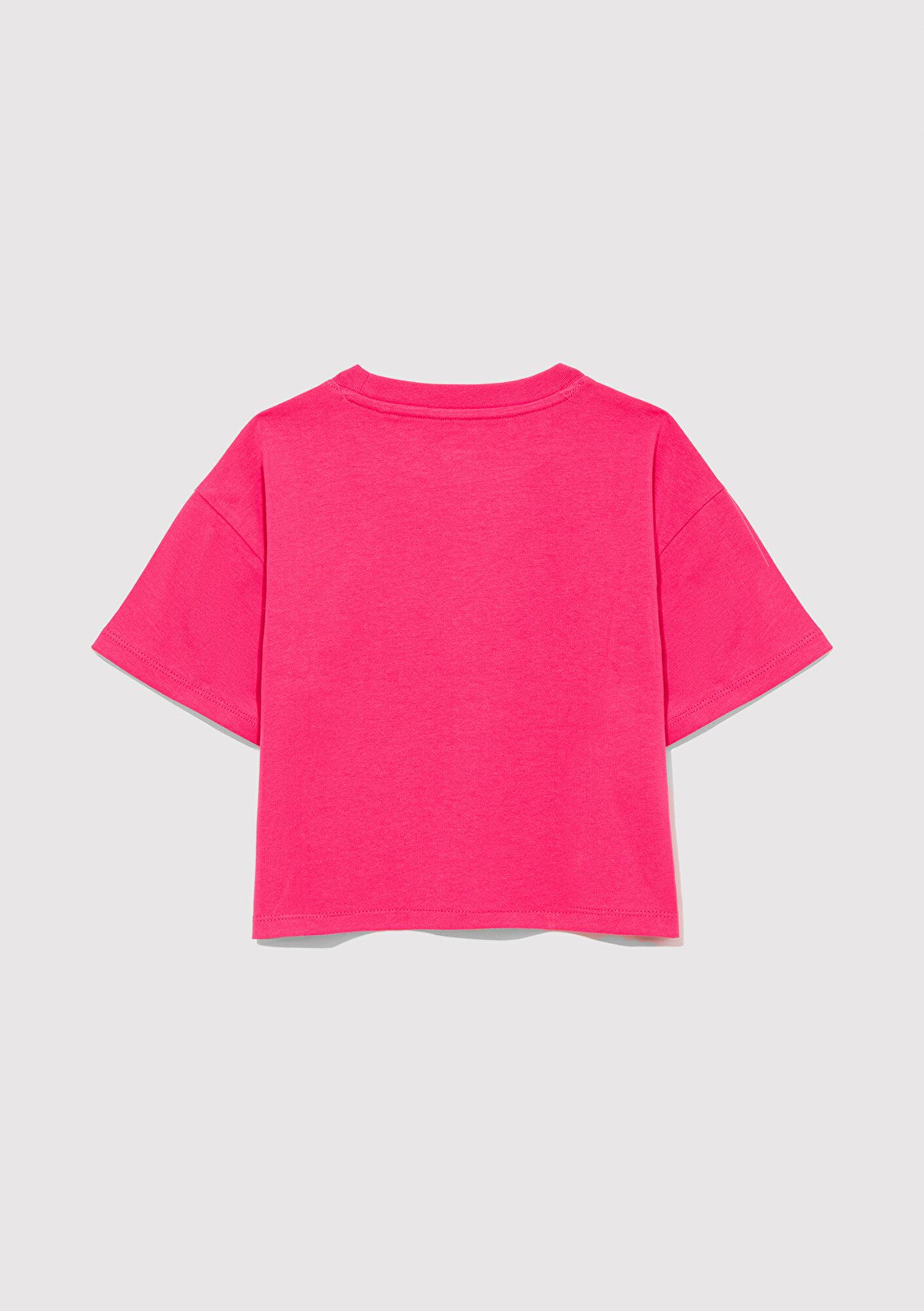 Mavi Mavi Jeans Baskılı Pembe Tişört Loose Fit / Bol Rahat Kesim 7610286-71111