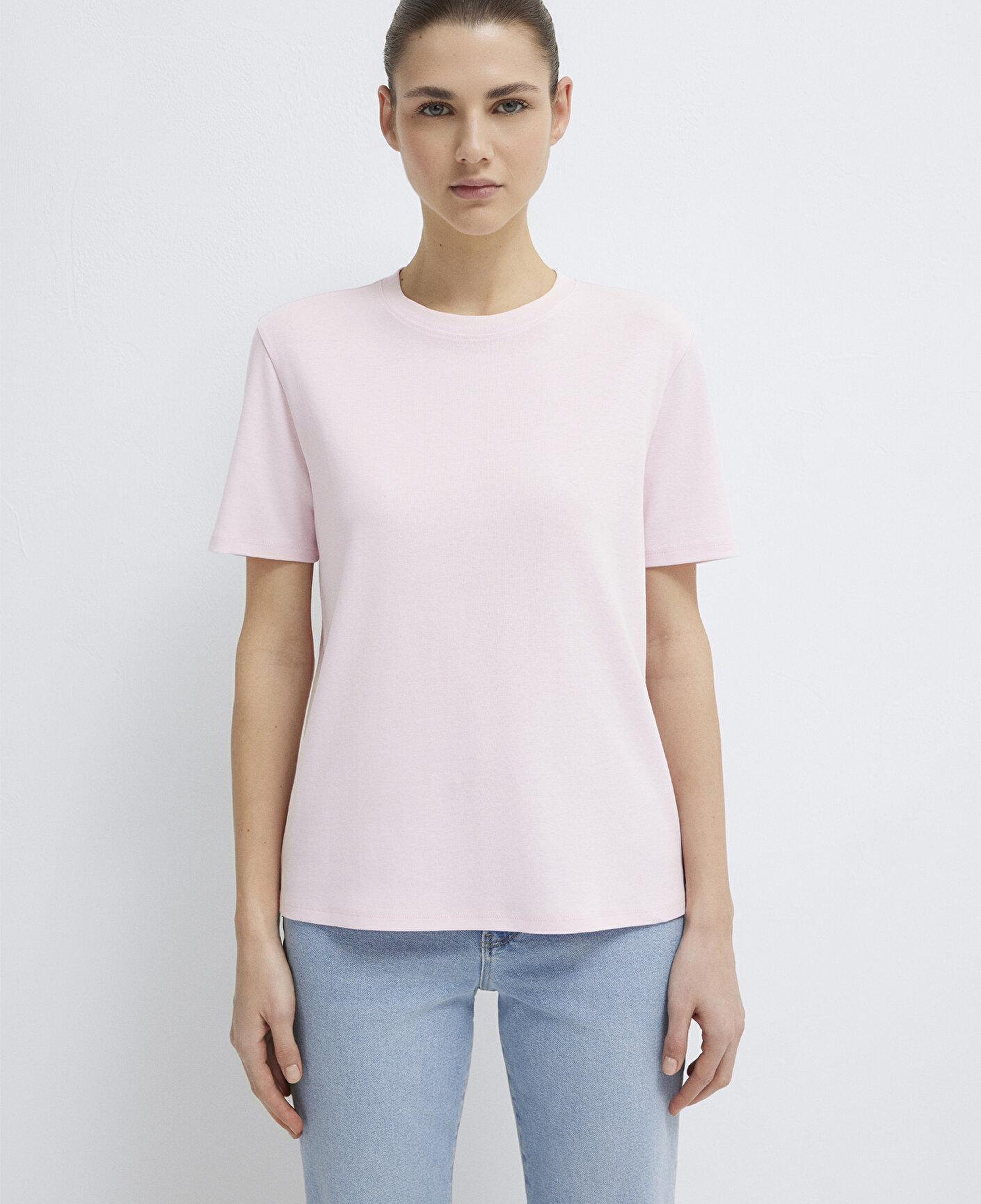 Mavi Pembe Basic Tişört Semi Slim Fit / Yarı Dar Kesim 1612916-89200