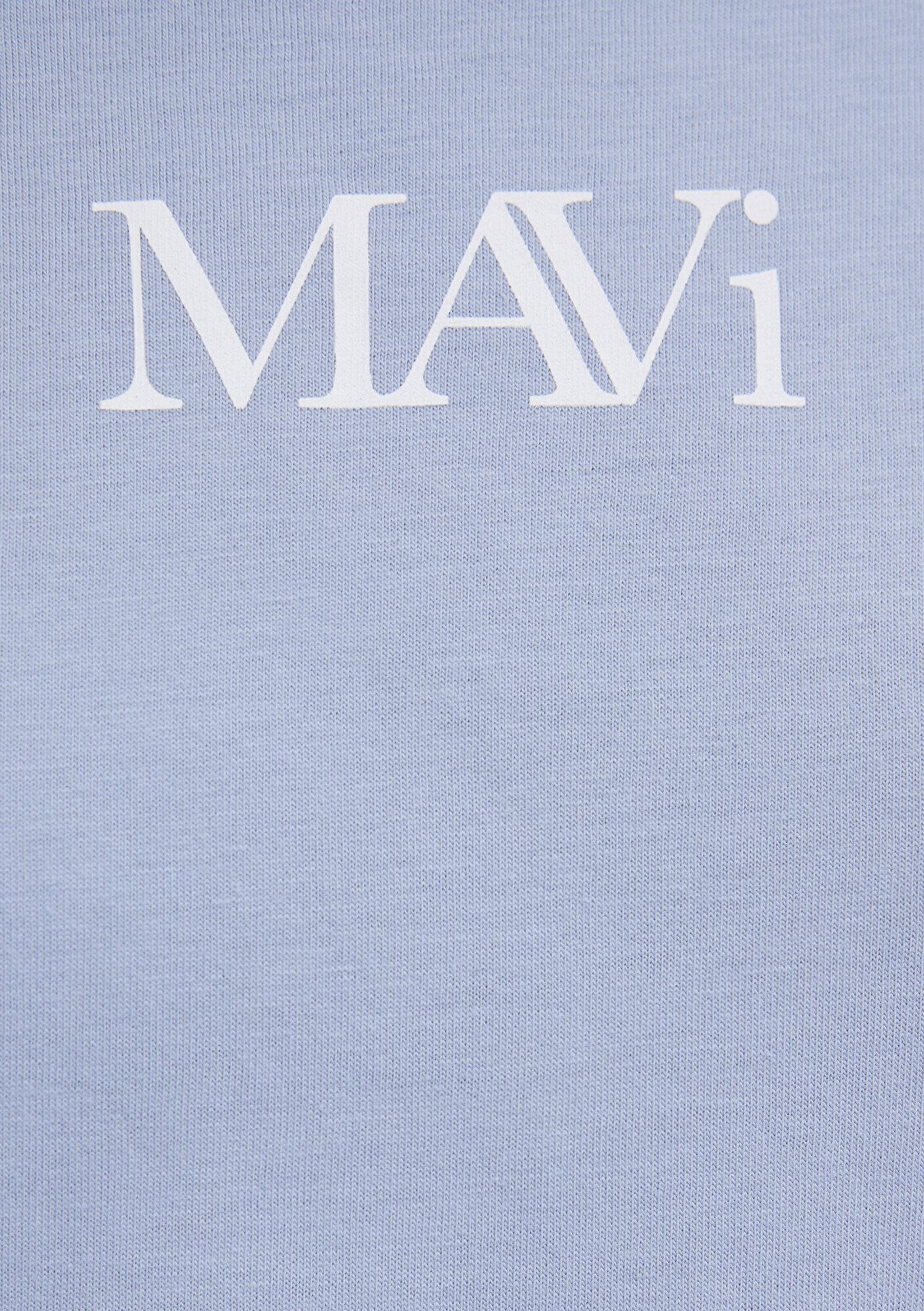 Mavi Mavi Logo Baskılı Mavi Tişört Oversize / Geniş Kesim 1611593-85385