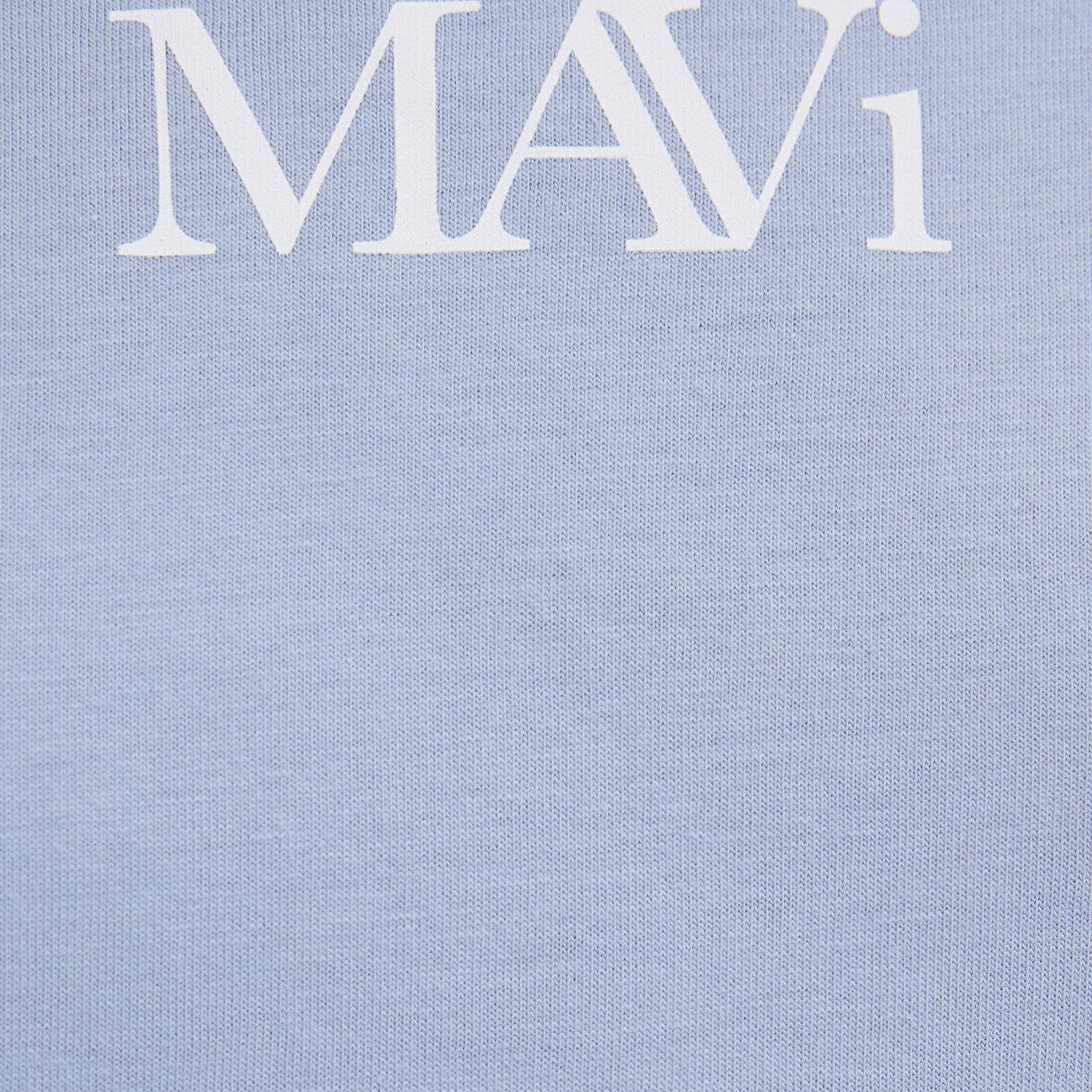 Mavi Mavi Logo Baskılı Mavi Tişört Oversize / Geniş Kesim 1611593-85385