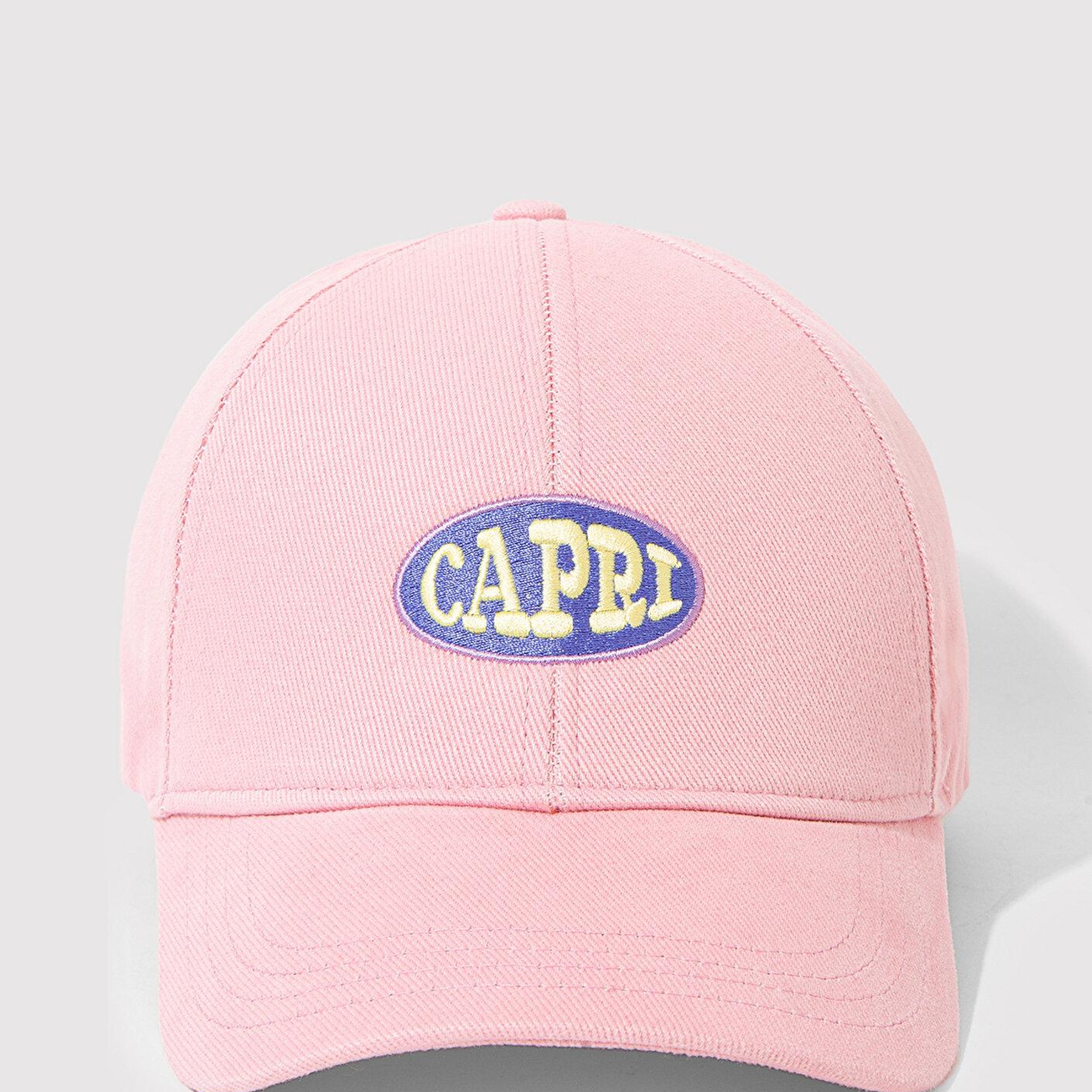 Mavi Capri Nakışlı Pembe Şapka 1913313-17865