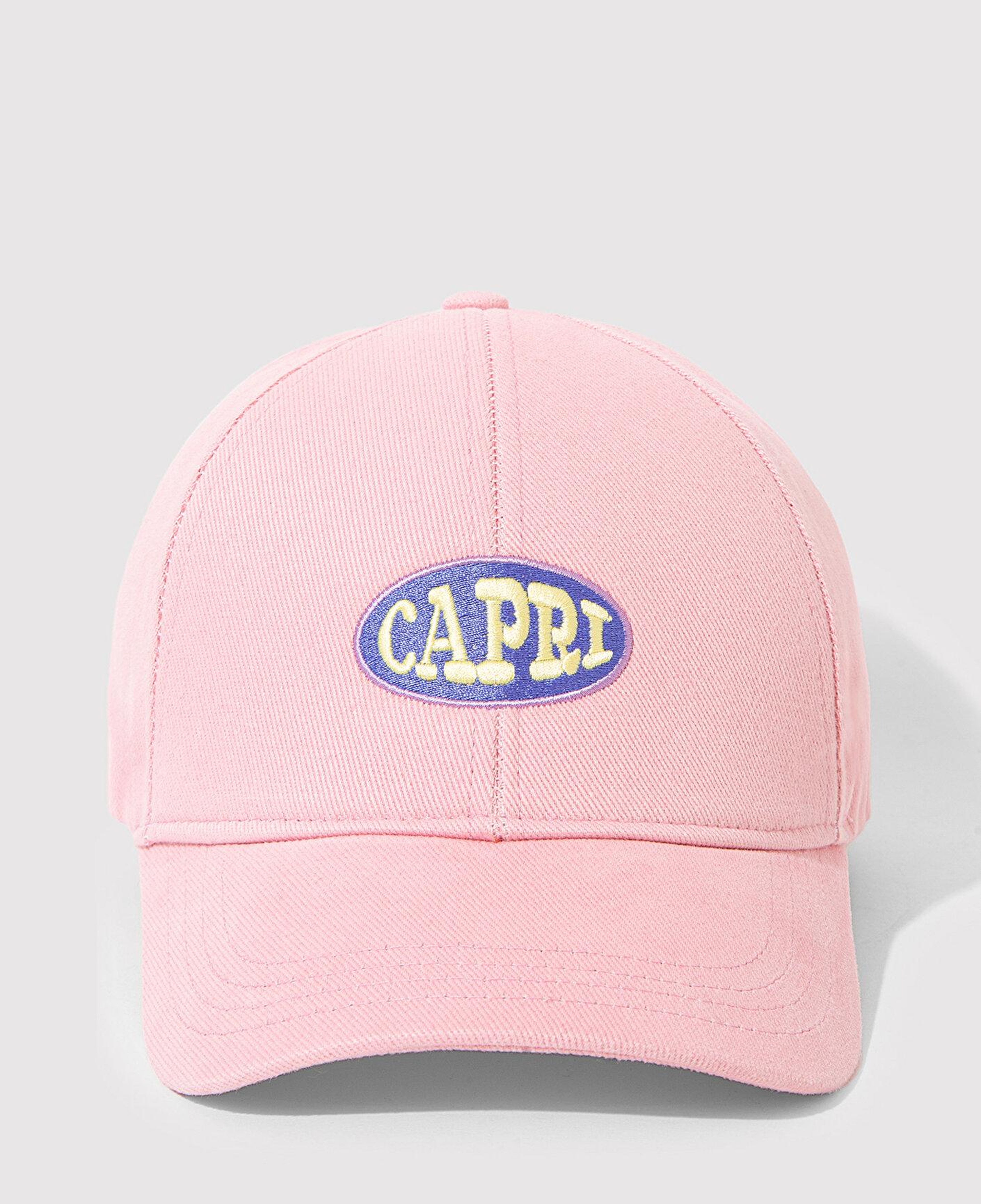 Mavi Capri Nakışlı Pembe Şapka 1913313-17865