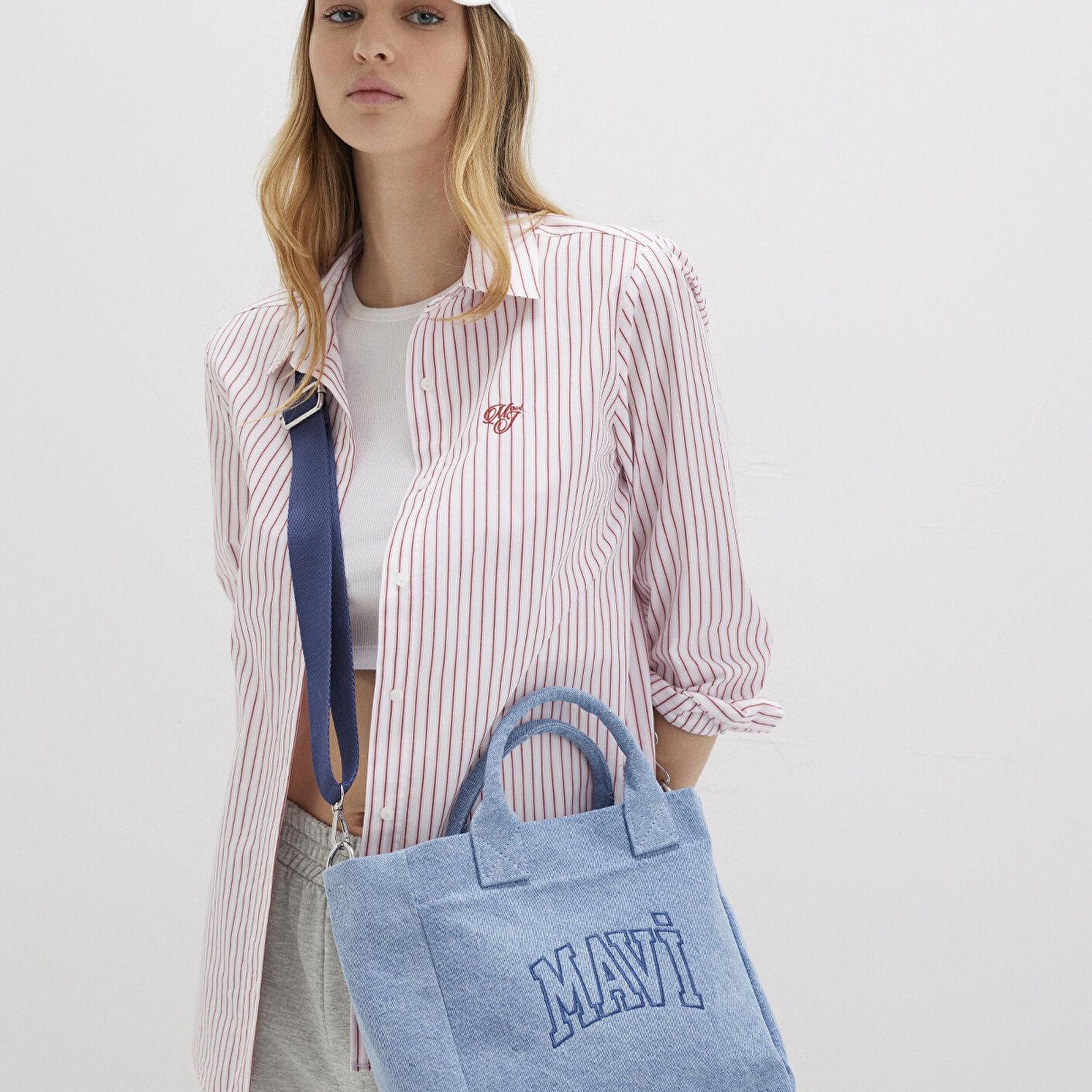 Mavi Mavi Logo Denim Tote Çanta 1913377-82770