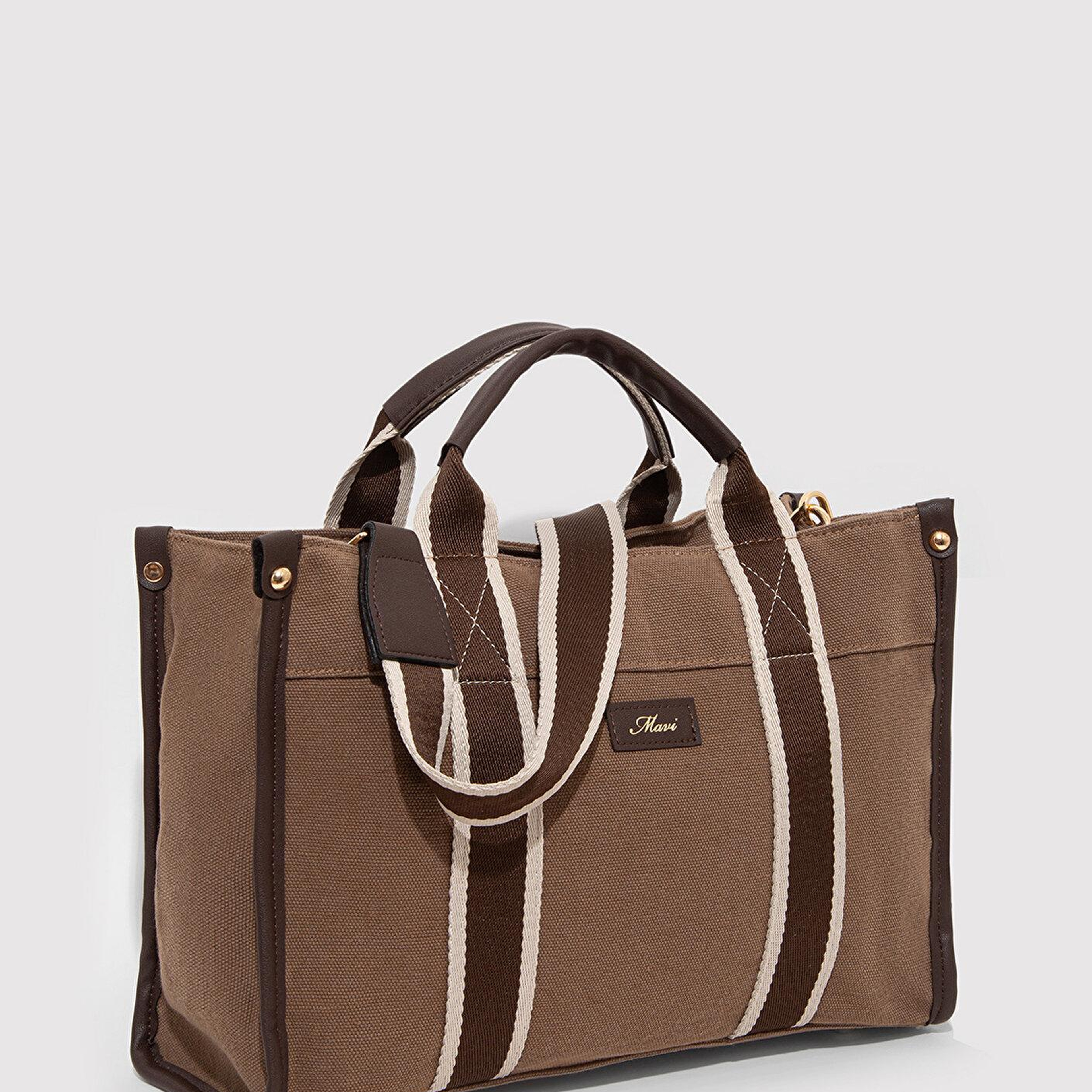 Mavi Kahverengi Tote Çanta 1912165-70367