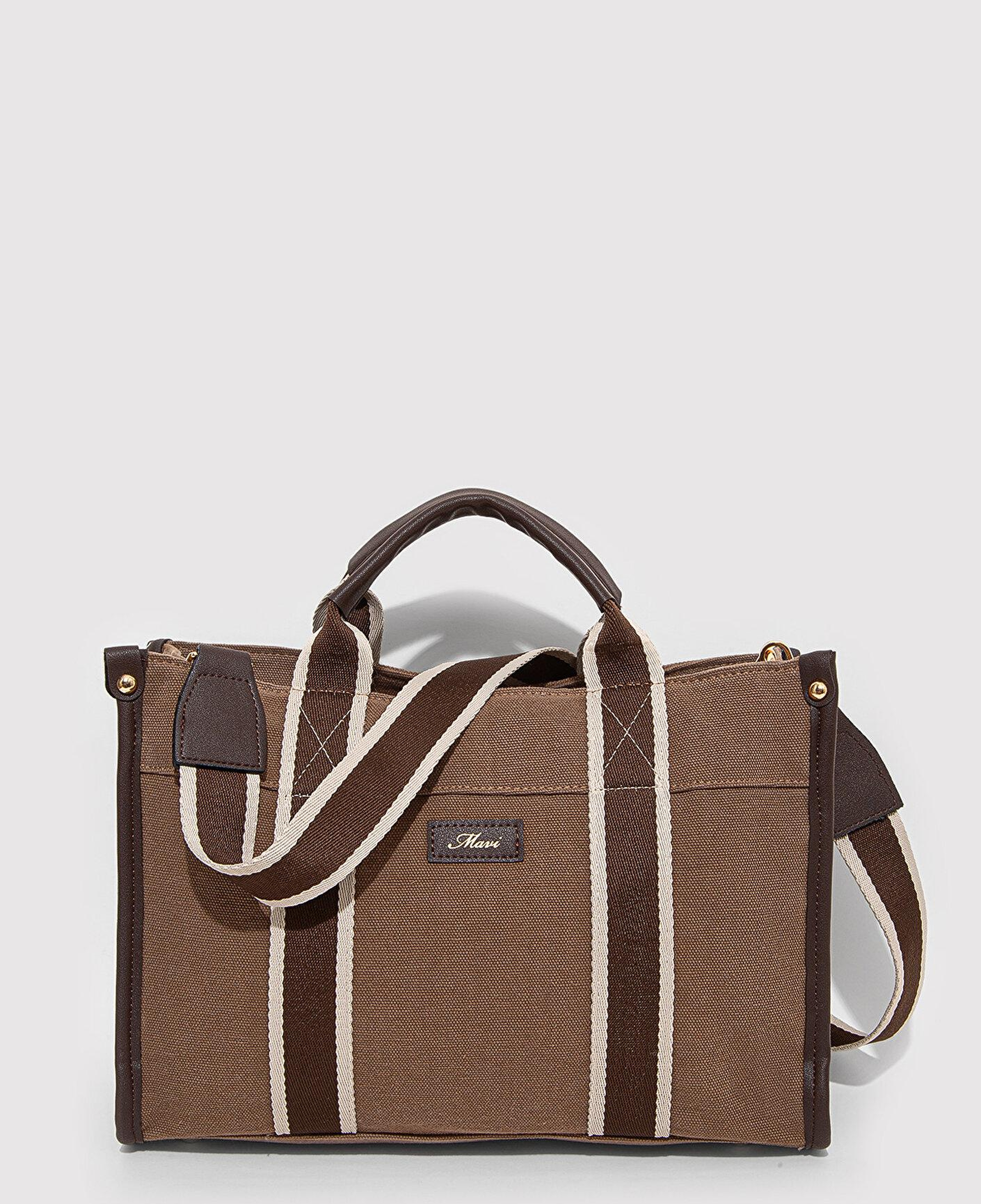 Mavi Kahverengi Tote Çanta 1912165-70367