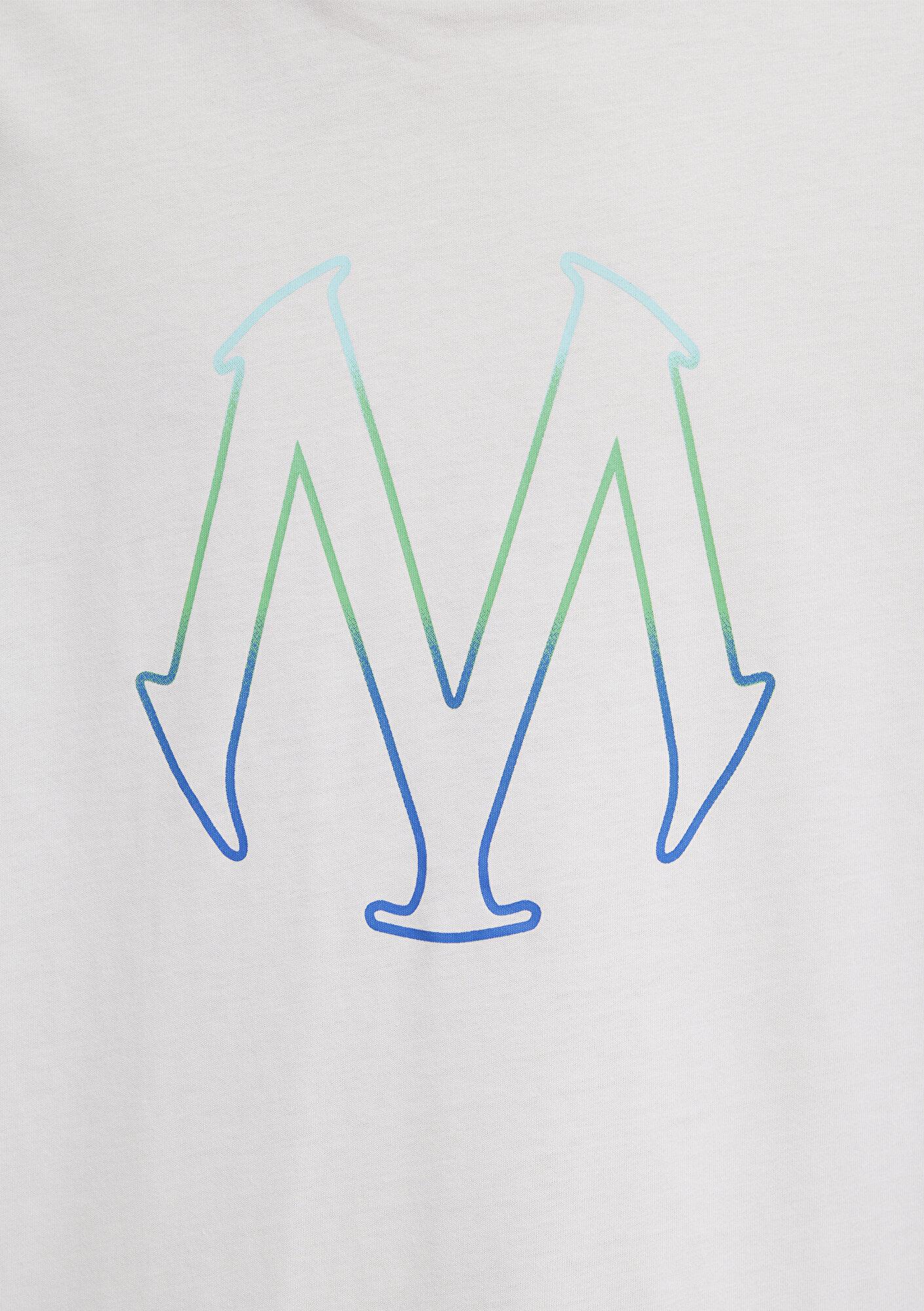 Mavi Mavi Logo Baskılı Ekru Tişört Regular Fit / Normal Kesim 0610635-70057