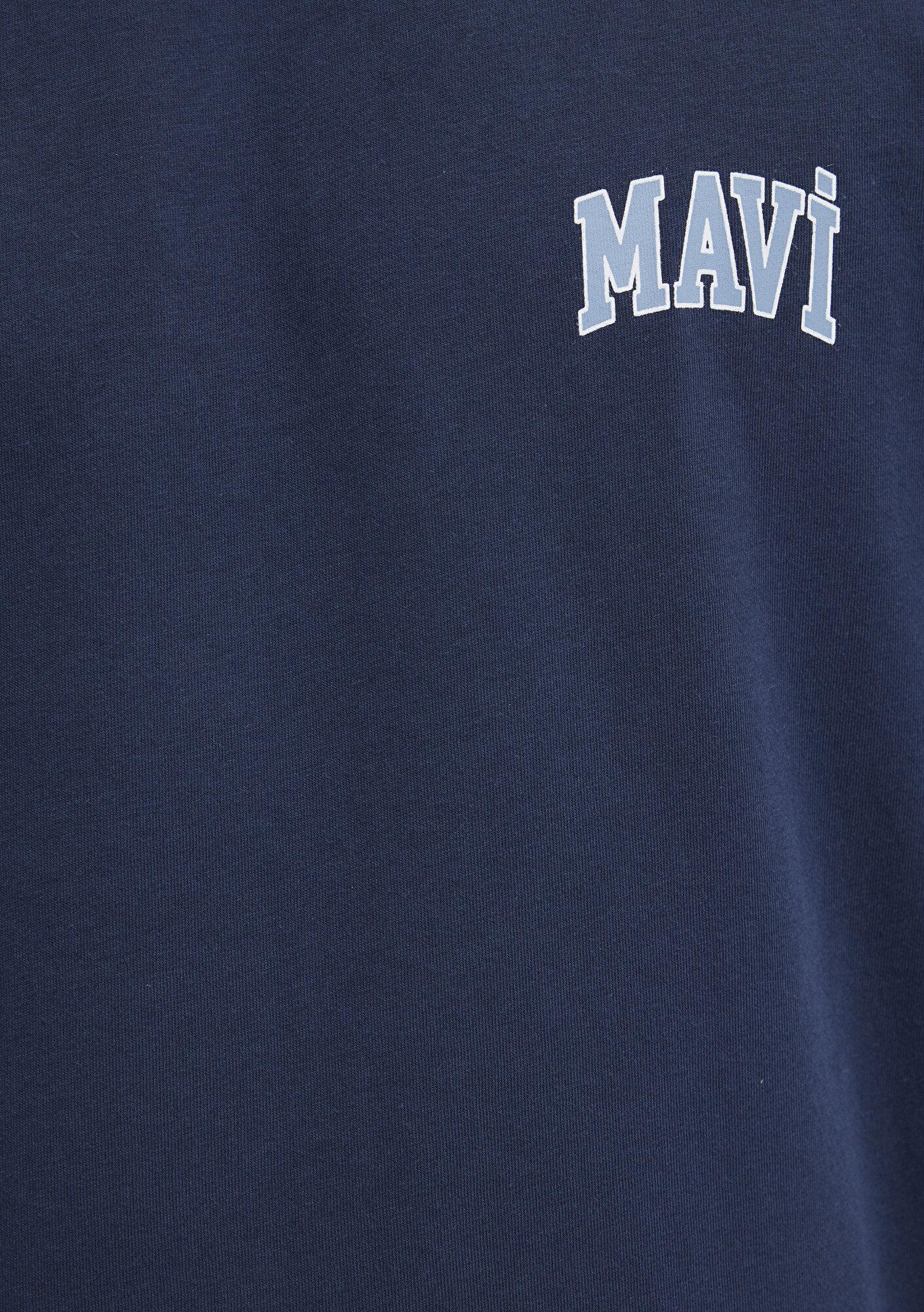 Mavi Mavi Logo Baskılı Lacivert Tişört Regular Fit / Normal Kesim 0611714-70497