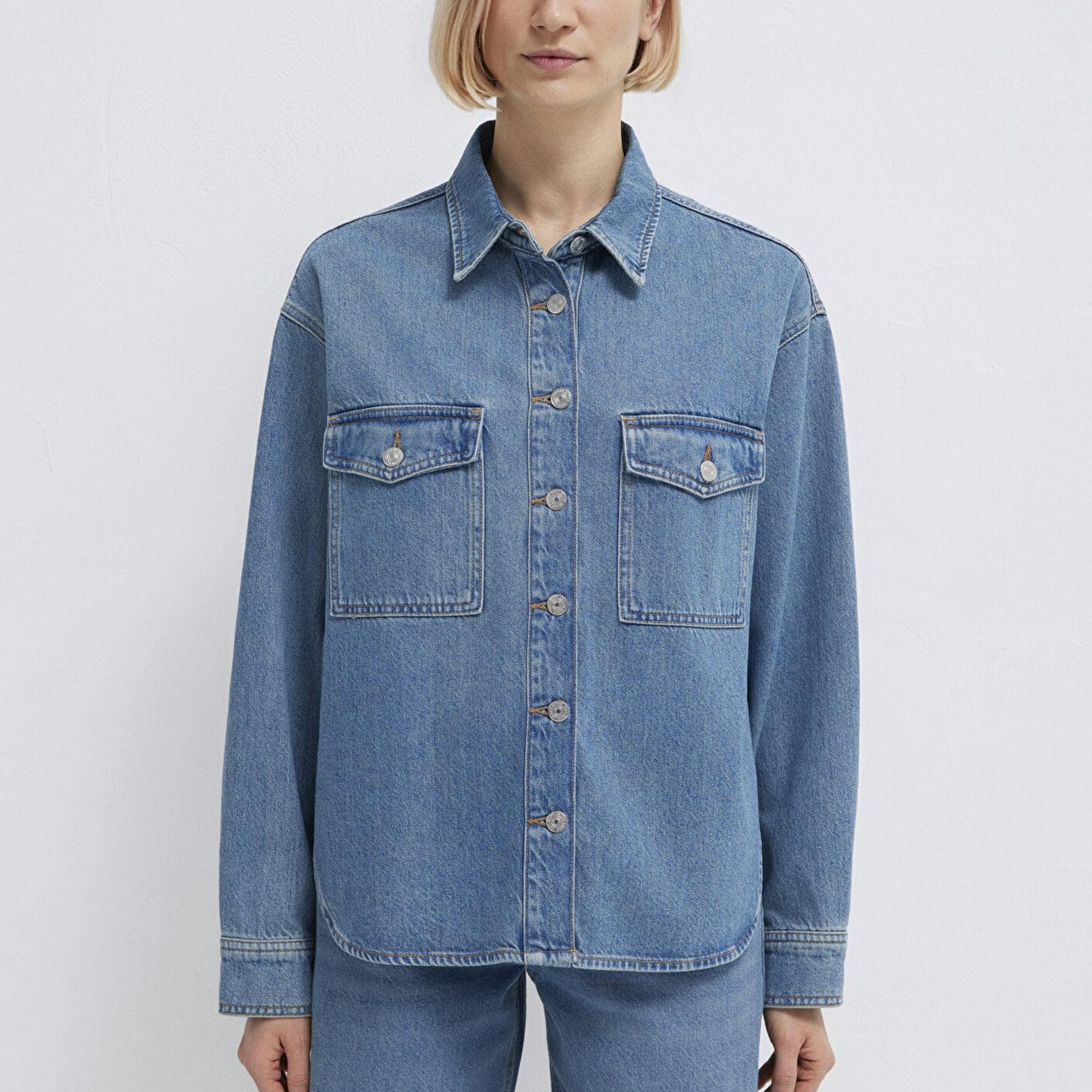 Mavi Bekka Classic Denim Indigo Mavisi Jean Gömlek Boyfriend 1211000-89250