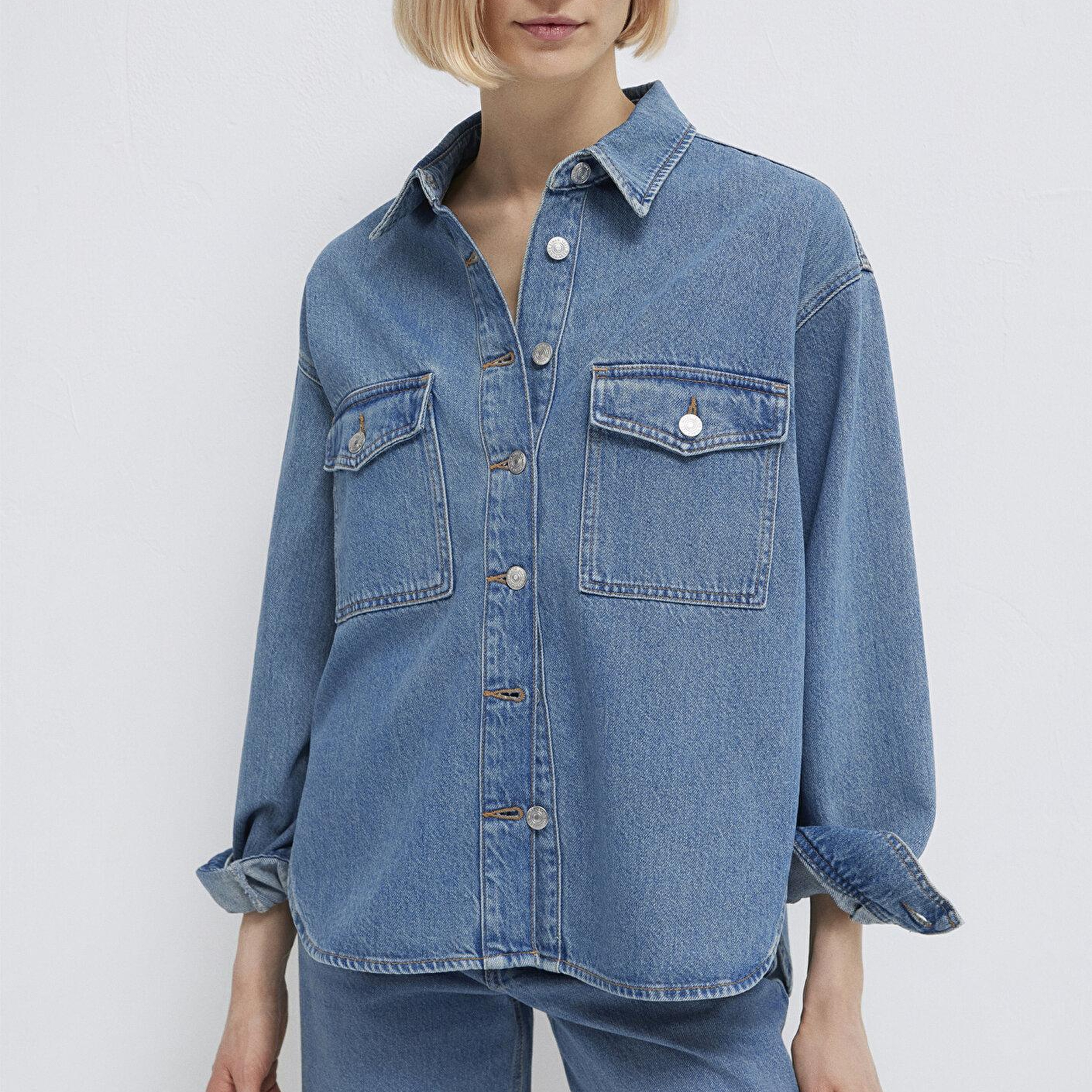 Mavi Bekka Classic Denim Indigo Mavisi Jean Gömlek Boyfriend 1211000-89250