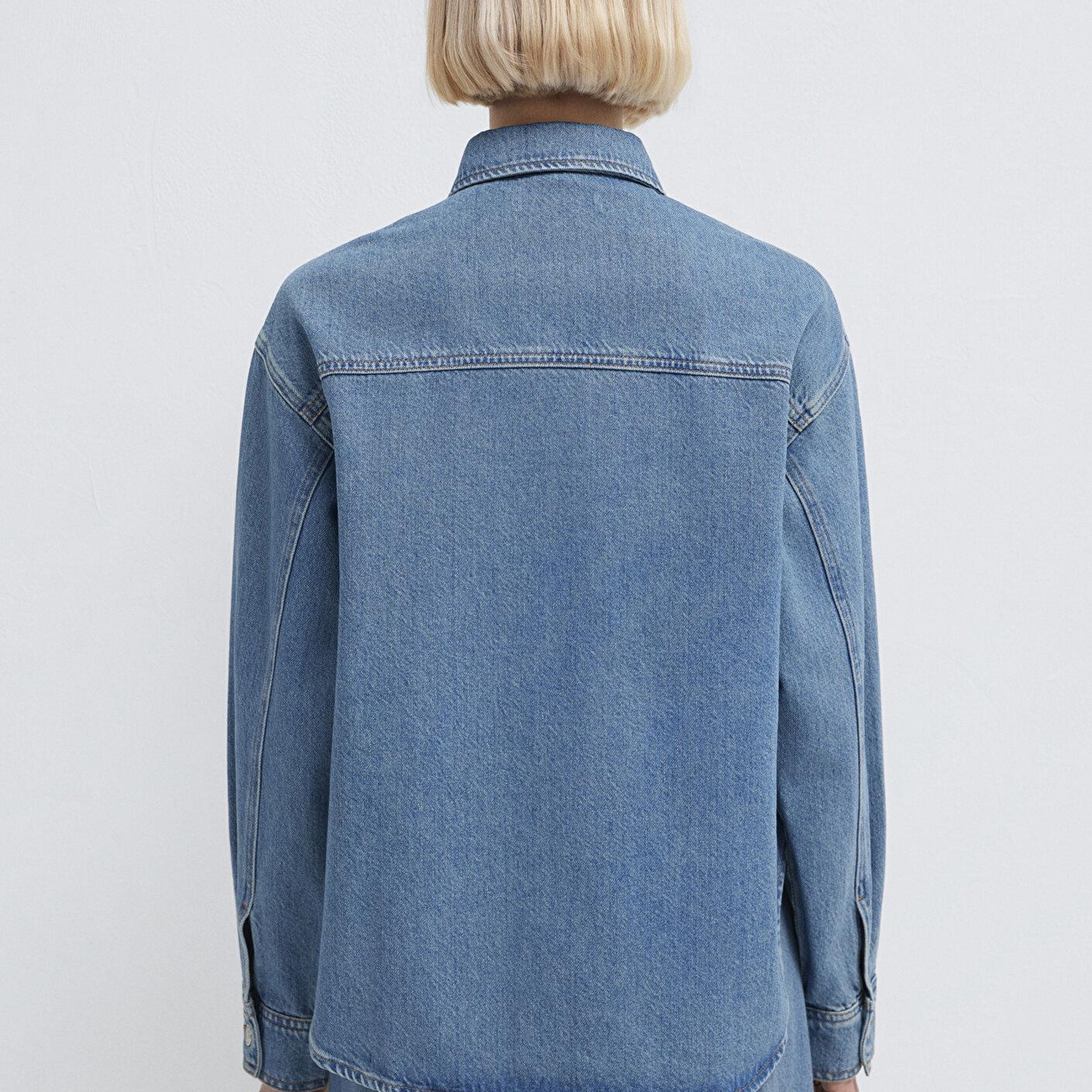 Mavi Bekka Classic Denim Indigo Mavisi Jean Gömlek Boyfriend 1211000-89250