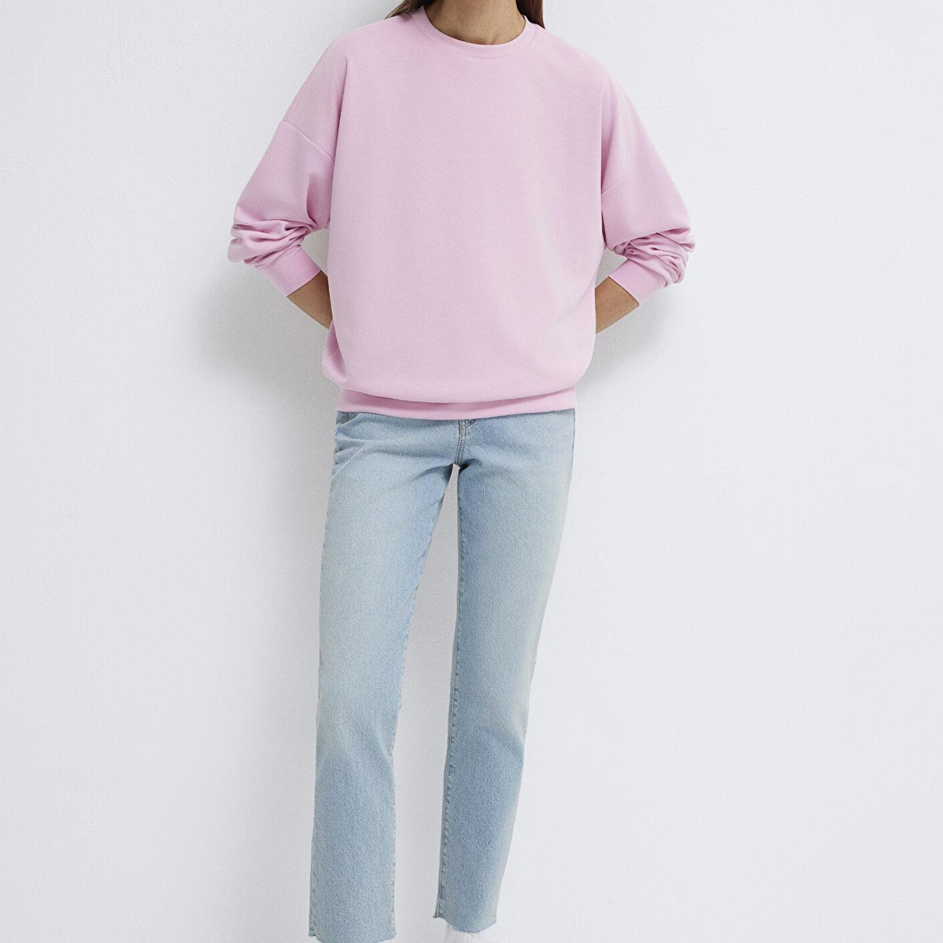 Mavi Soft-Premium Pembe (TENCEL™) Modal Karışımlı Sweatshirt 168837-71117
