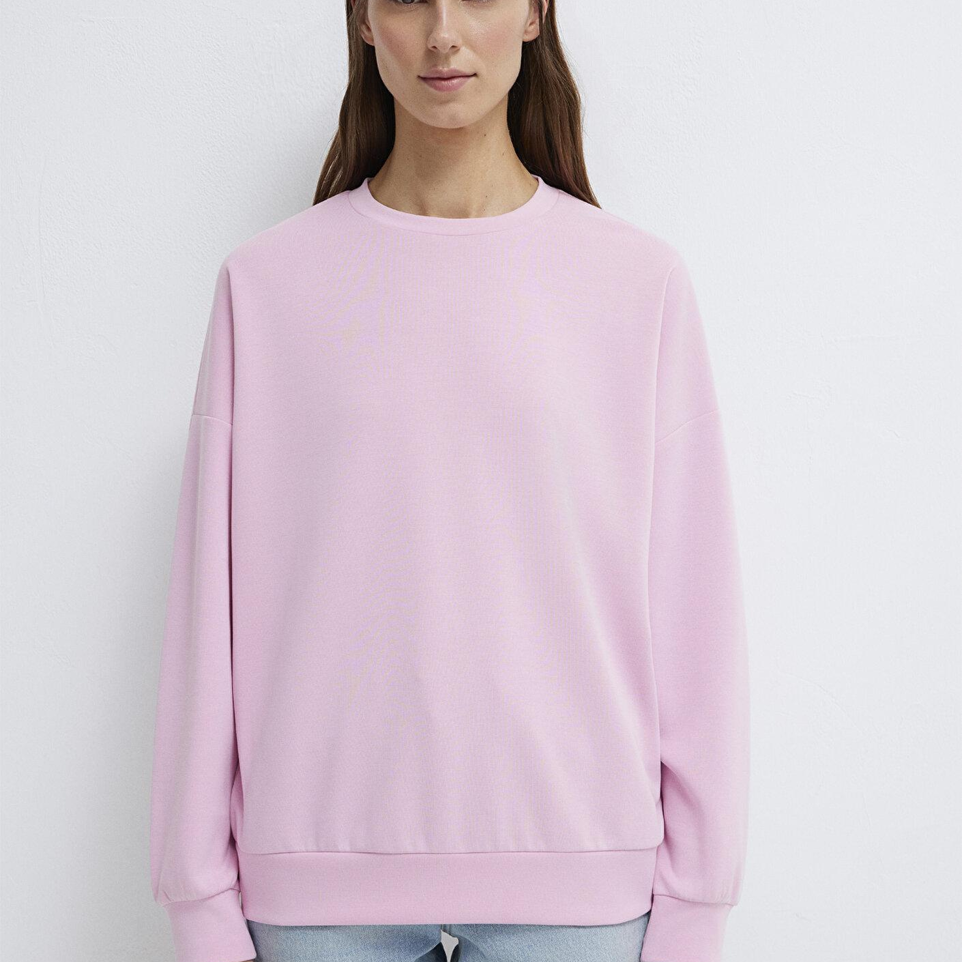 Mavi Soft-Premium Pembe (TENCEL™) Modal Karışımlı Sweatshirt 168837-71117