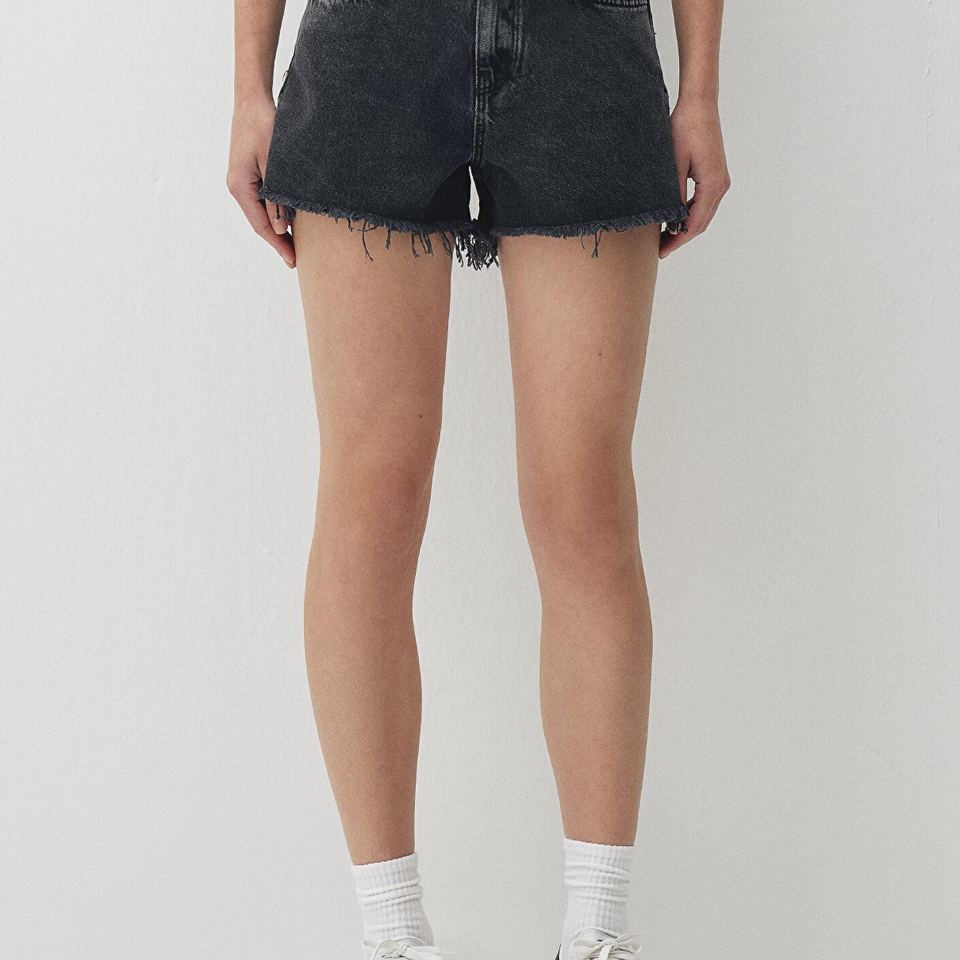 Mavi Cherry 90lar Antrasit Jean Şort 1410022-87071