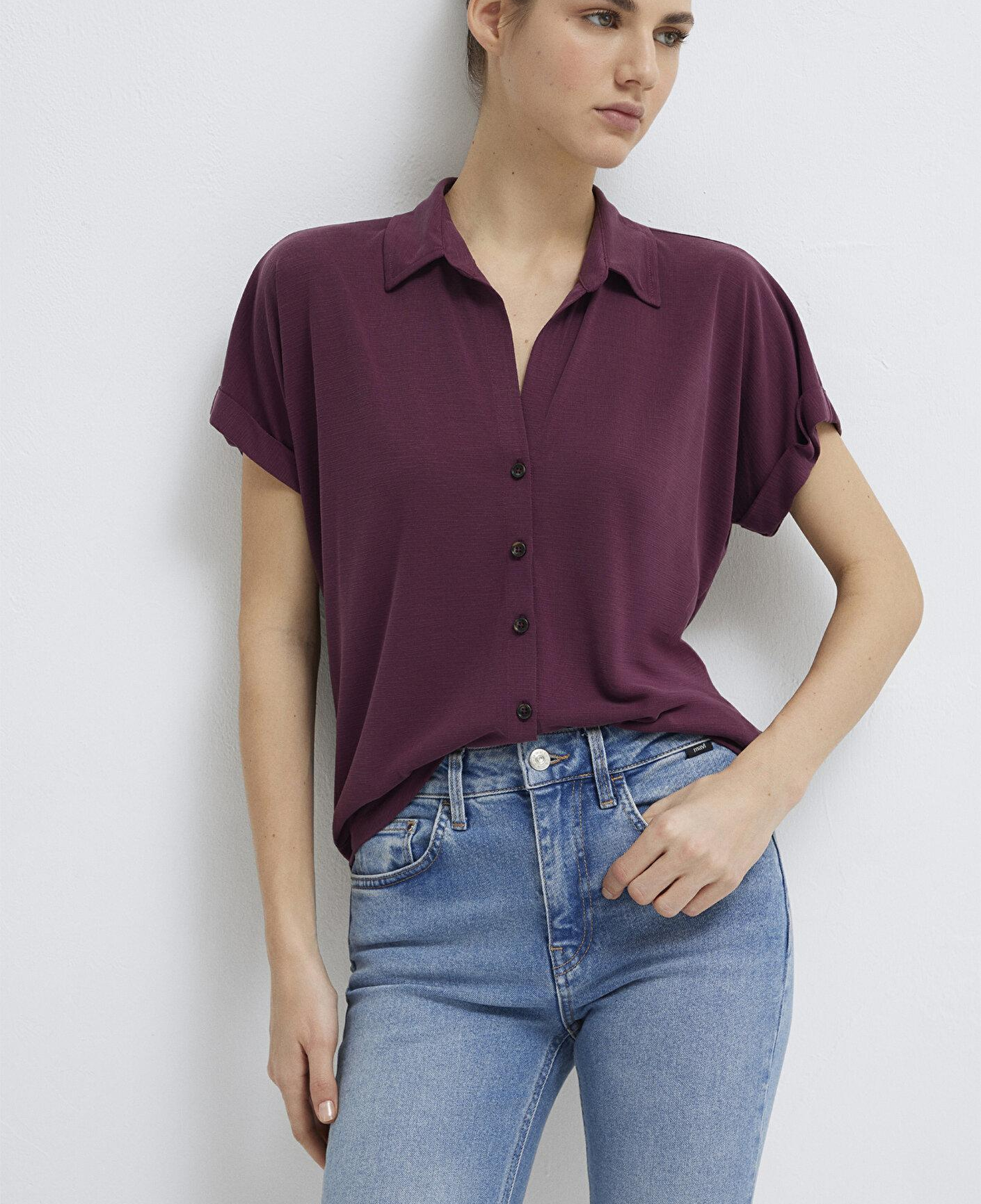 Mavi Soft-Premium Mor (TENCEL™) Modal Karışımlı Gömlek Regular Fit / Normal Kesim 168081-70664