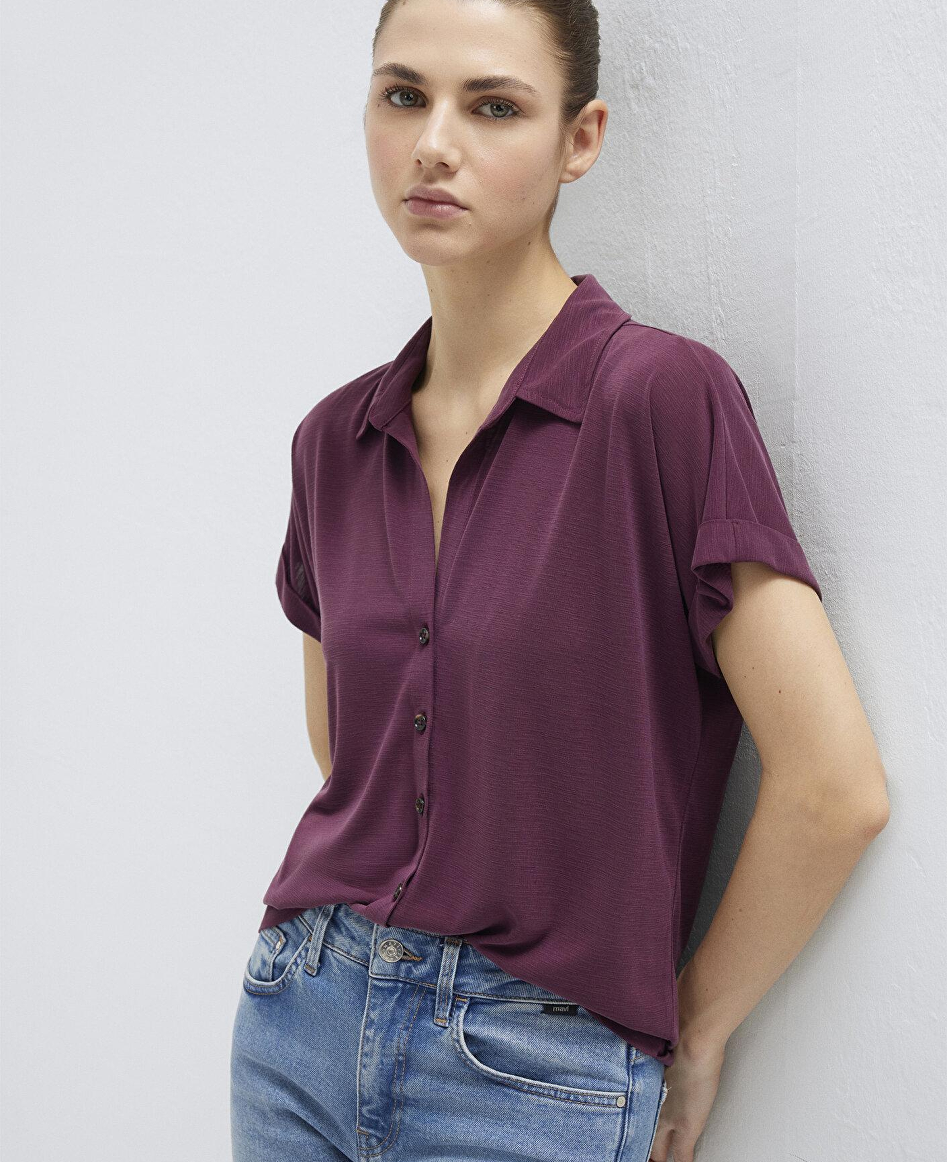 Mavi Soft-Premium Mor (TENCEL™) Modal Karışımlı Gömlek Regular Fit / Normal Kesim 168081-70664