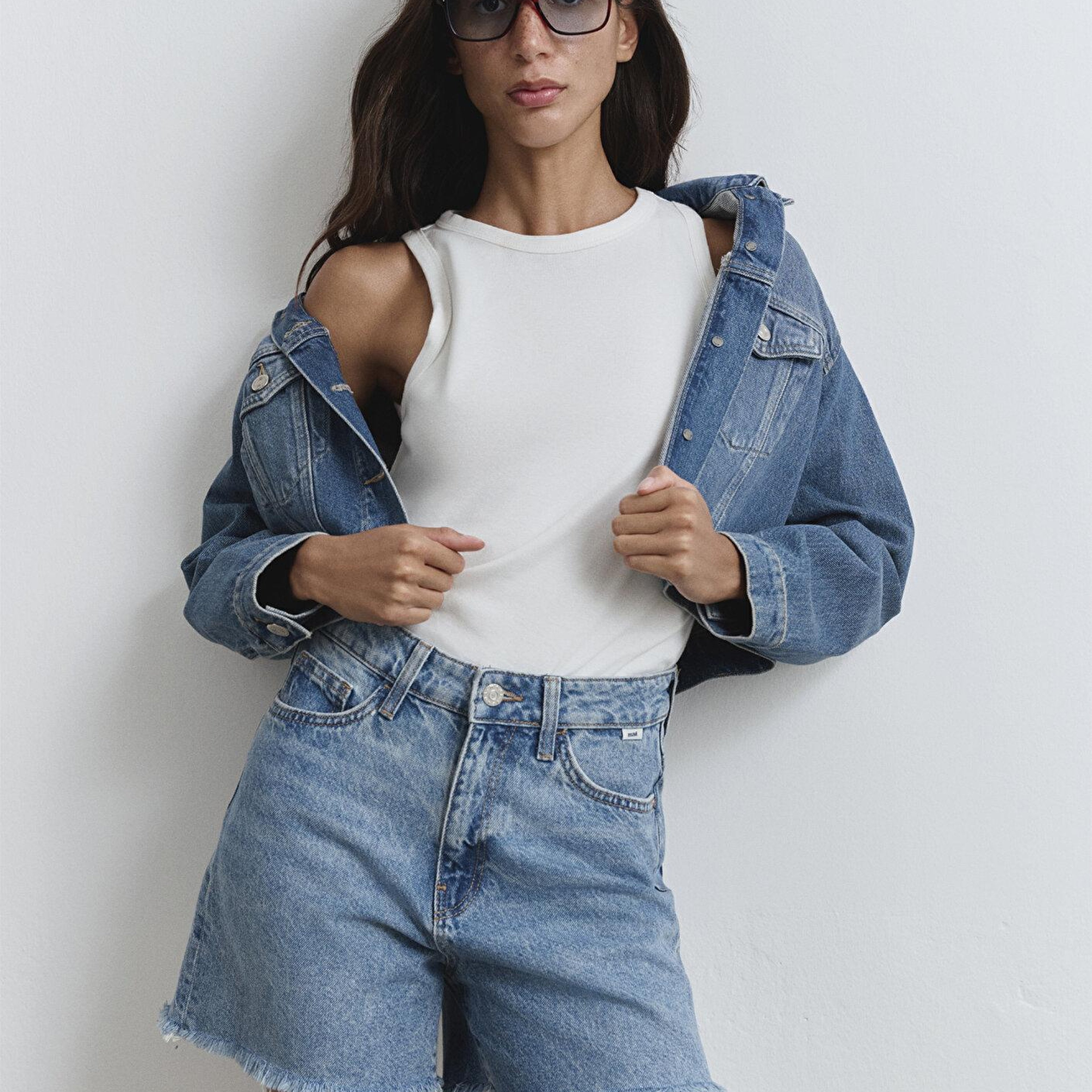 Mavi Millie 90lar İndigo Mavisi Jean Şort 1458987073