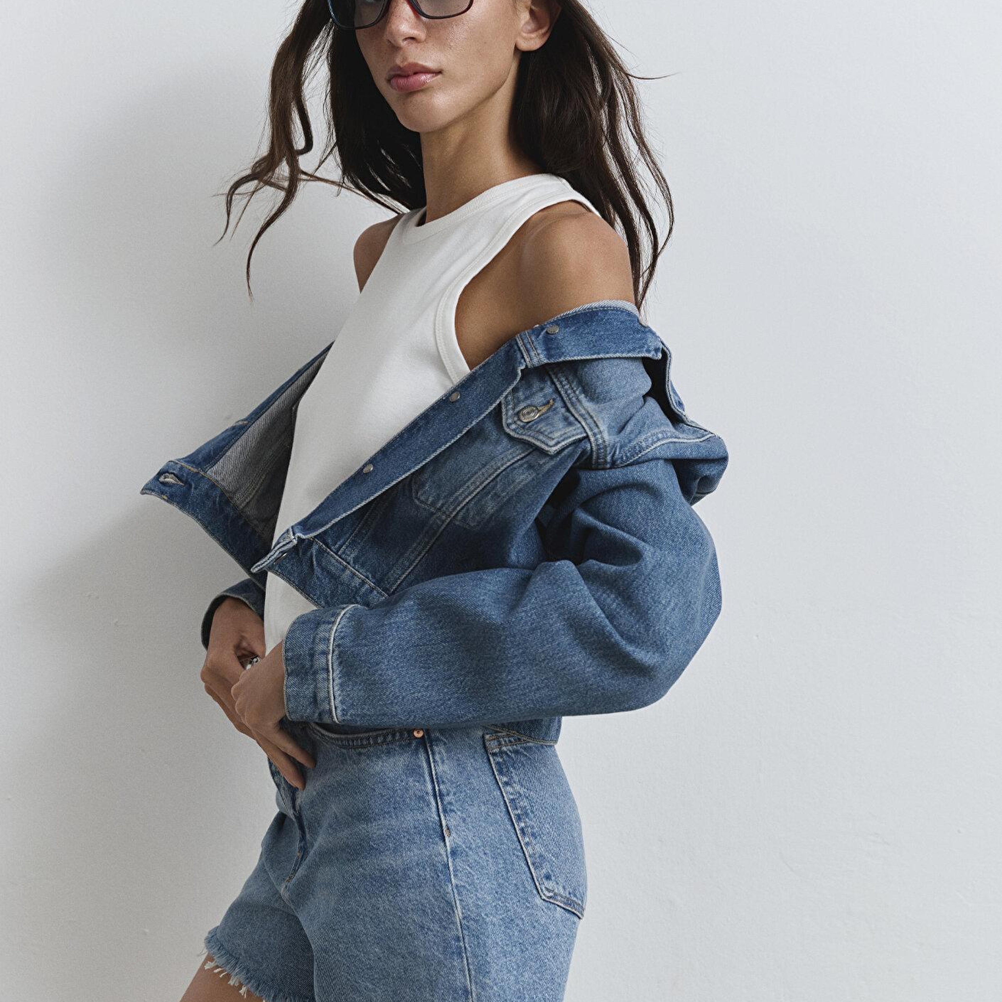 Mavi Millie 90lar İndigo Mavisi Jean Şort 1458987073