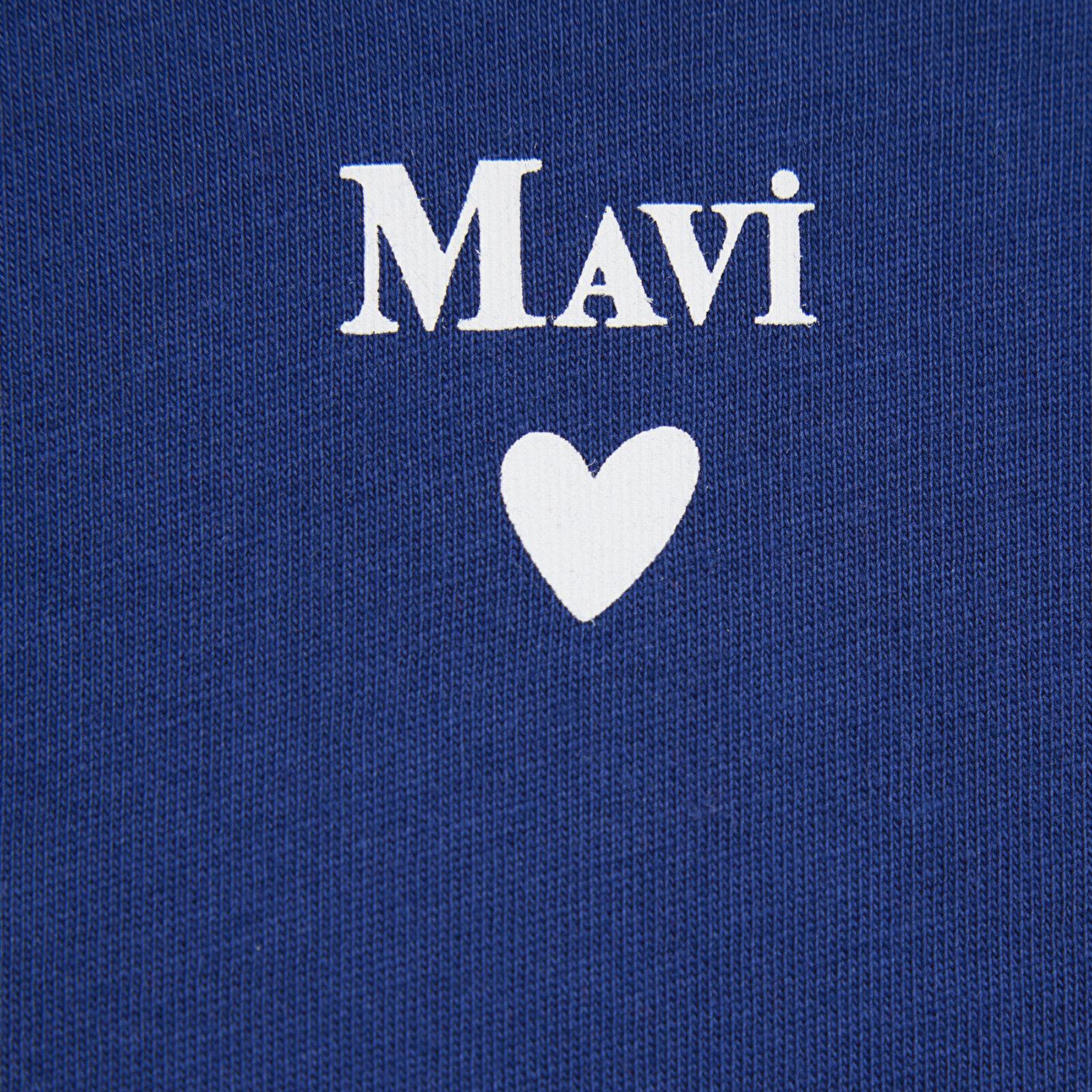 Mavi Mavi Logo Baskılı Lacivert Tişört Semi Slim Fit / Yarı Dar Kesim 1601185-70722