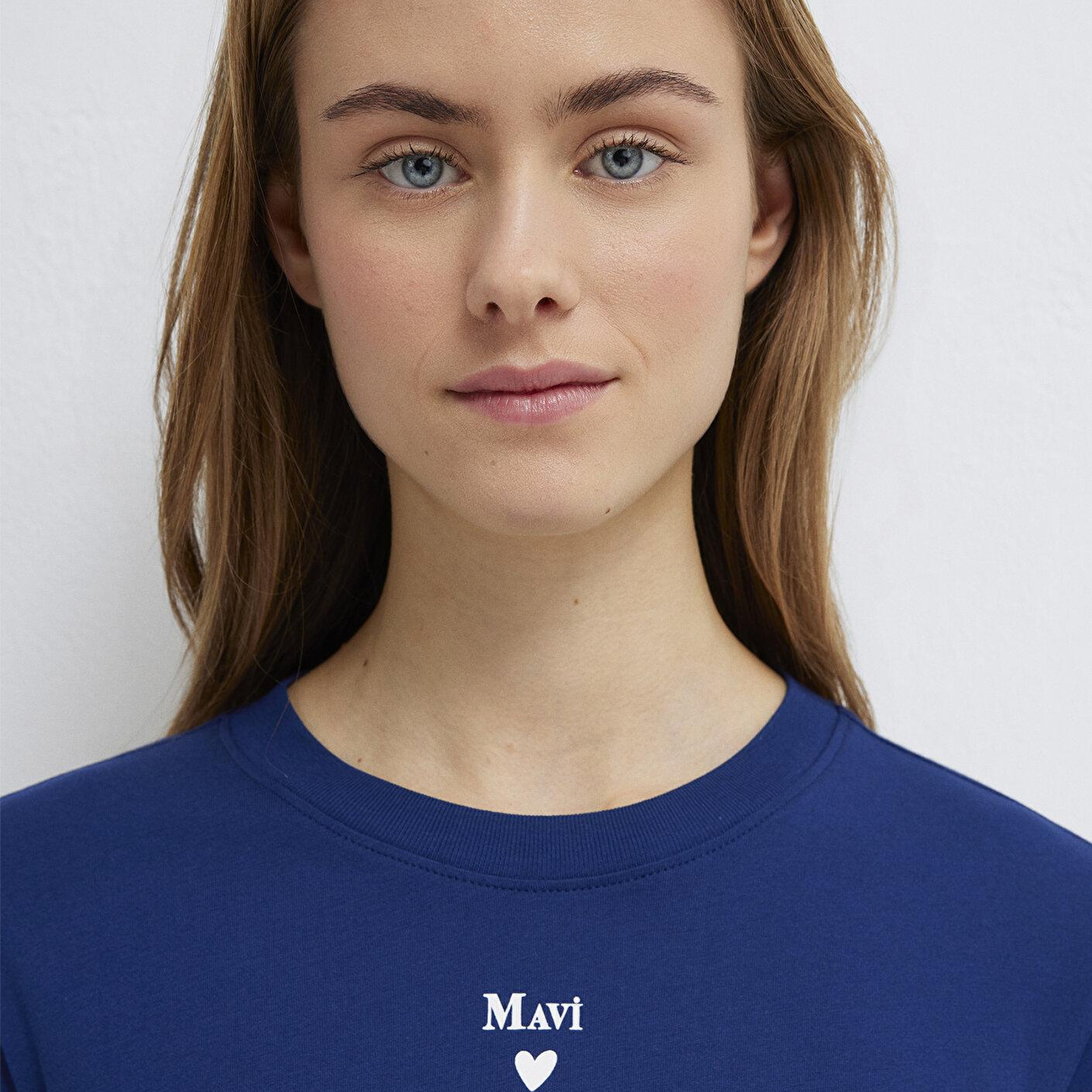 Mavi Mavi Logo Baskılı Lacivert Tişört Semi Slim Fit / Yarı Dar Kesim 1601185-70722