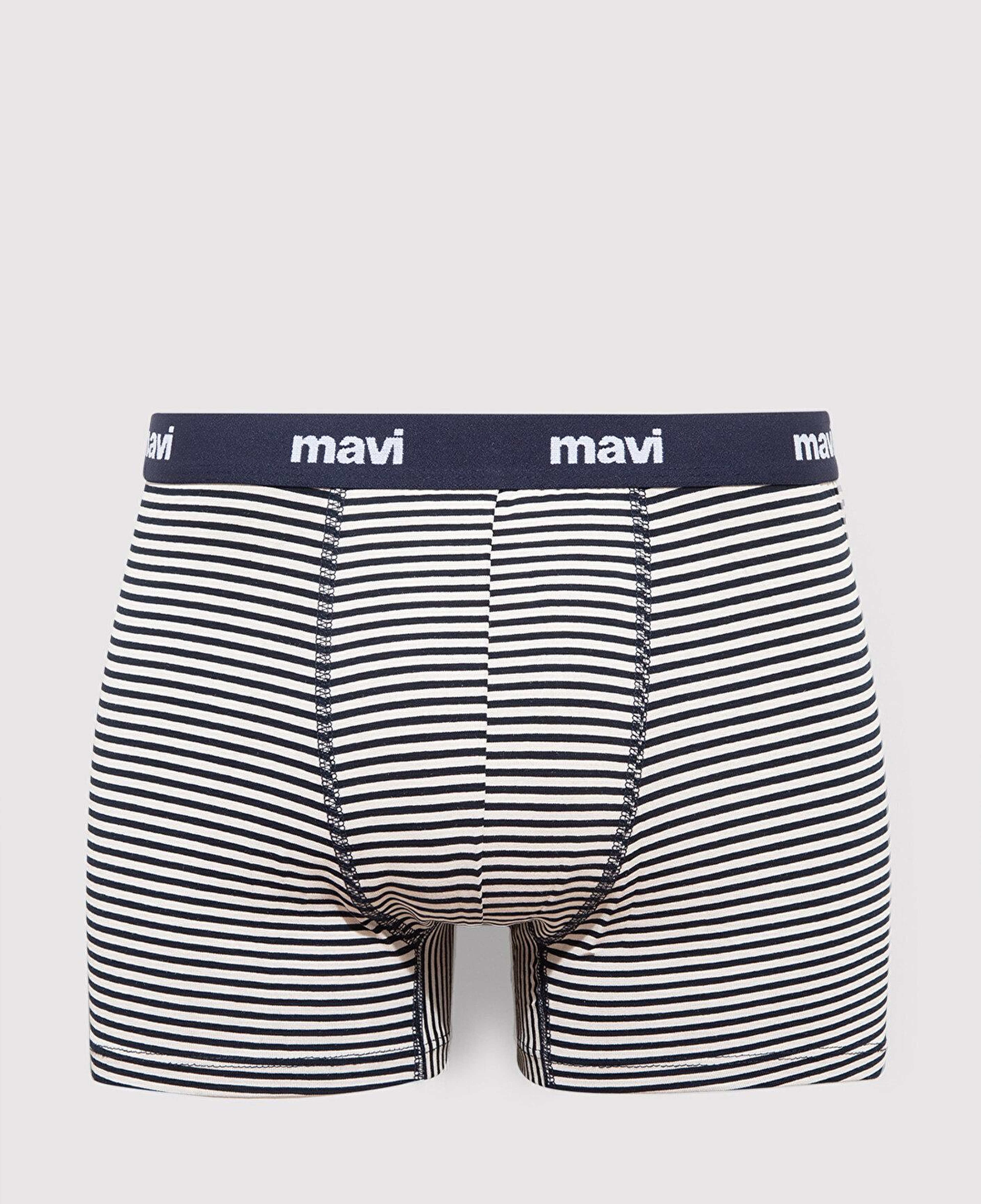 Mavi 3lü Baskılı Lacivert Boxer  0911505-70490