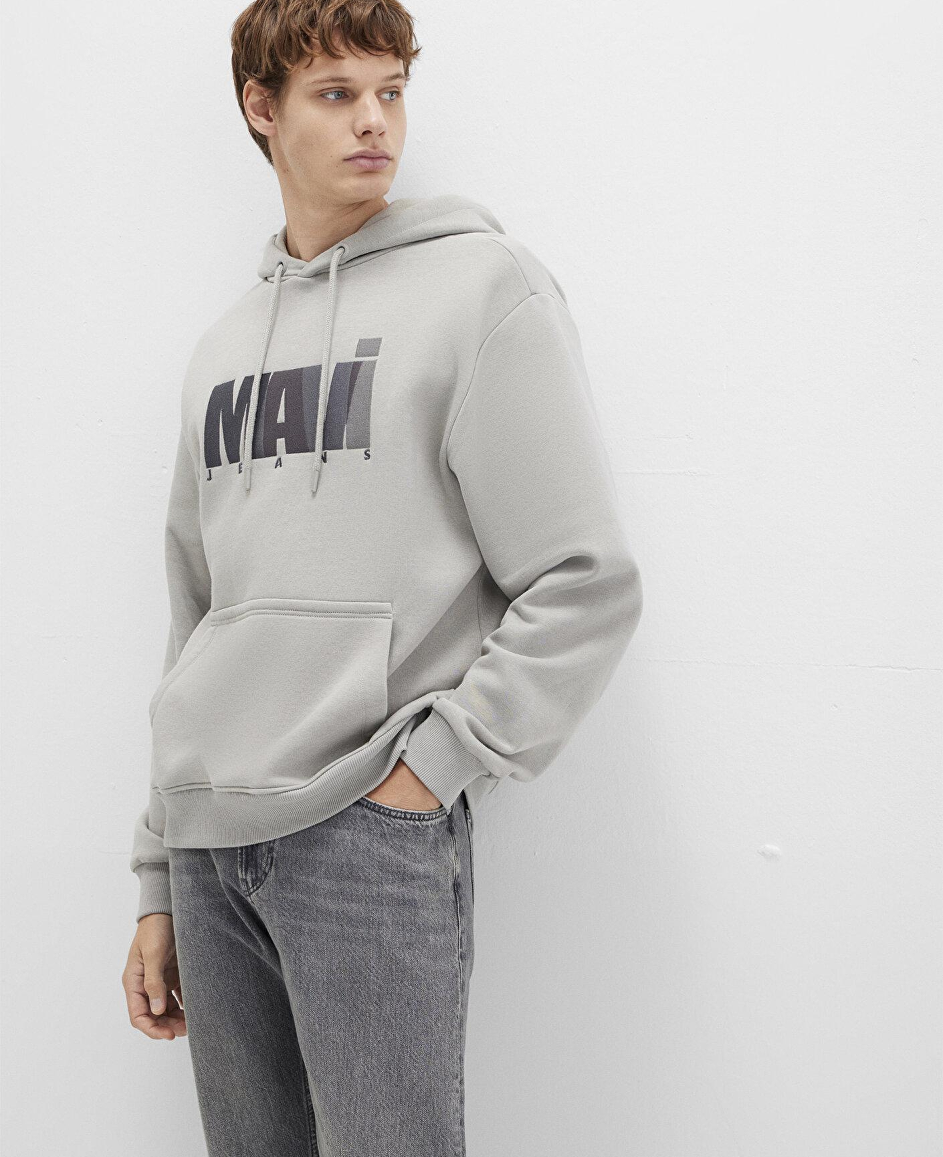 Mavi Mavi Jeans Logo Baskılı Gri Sweatshirt 0S10199-70093