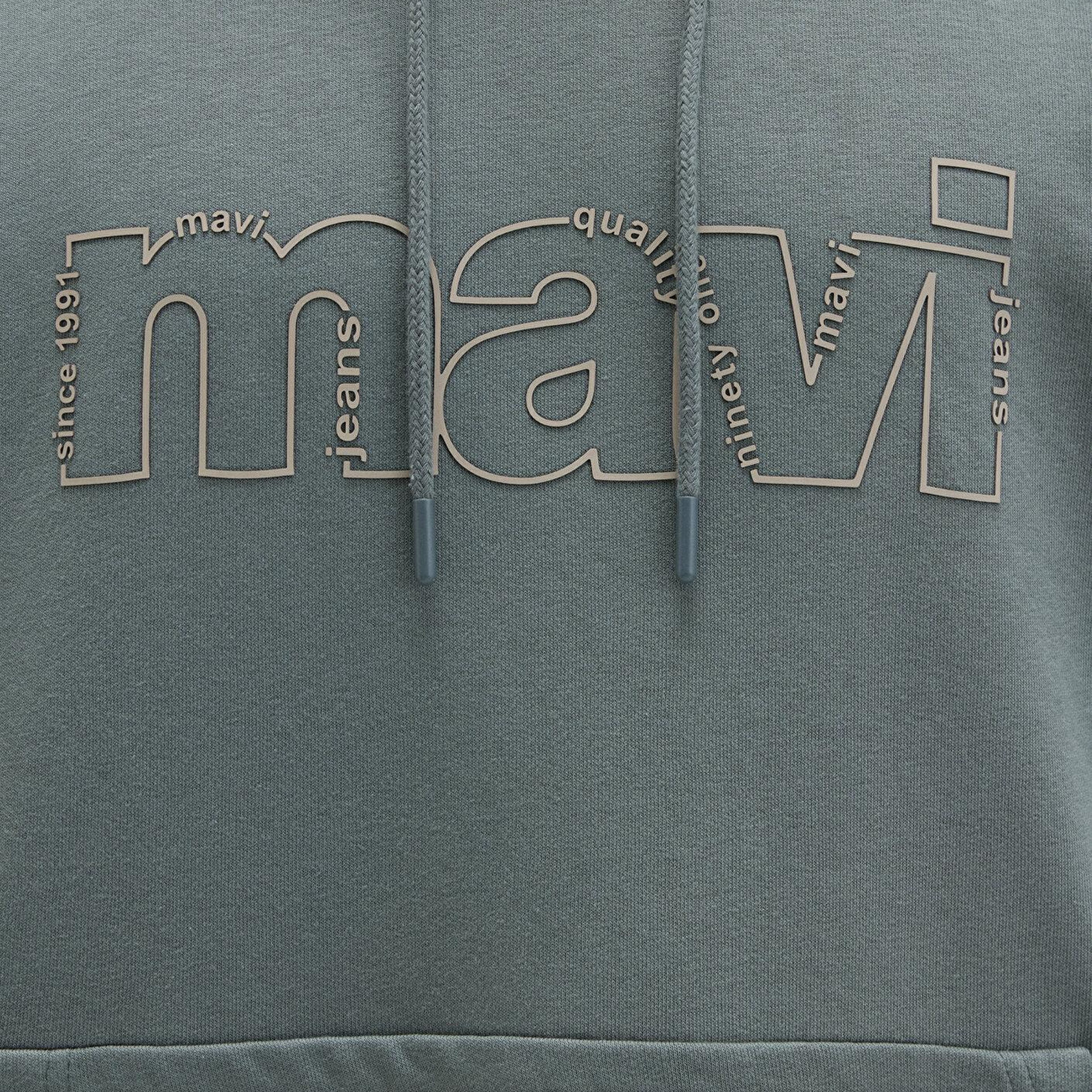 Mavi Mavi Logo Baskılı Yeşil Sweatshirt 0S10196-71577