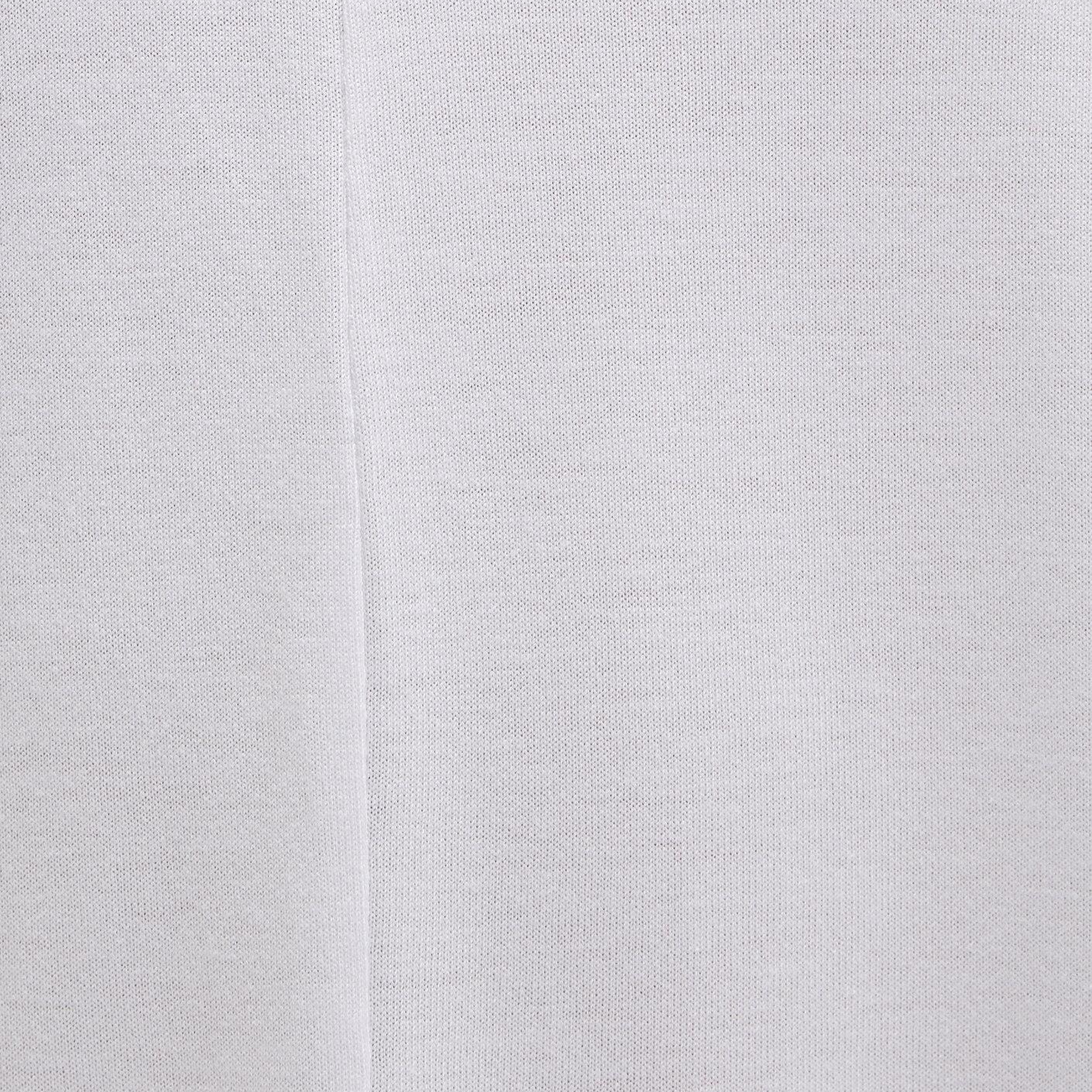 Mavi V Yaka Beyaz Basic ViskozTişört Loose Fit / Bol Rahat Kesim 166449-620