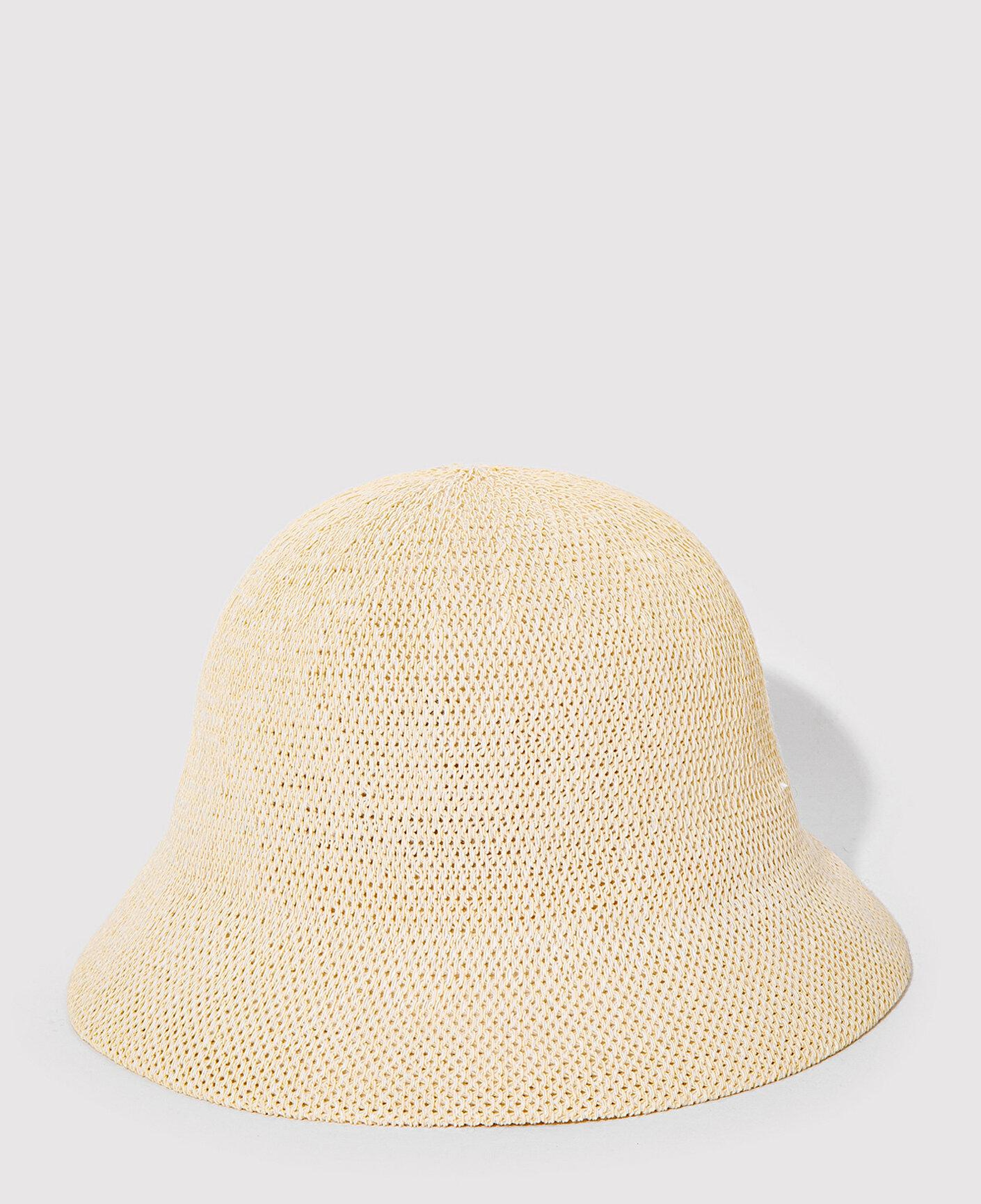 Mavi Bej Hasır Bucket Şapka 1910080-70185