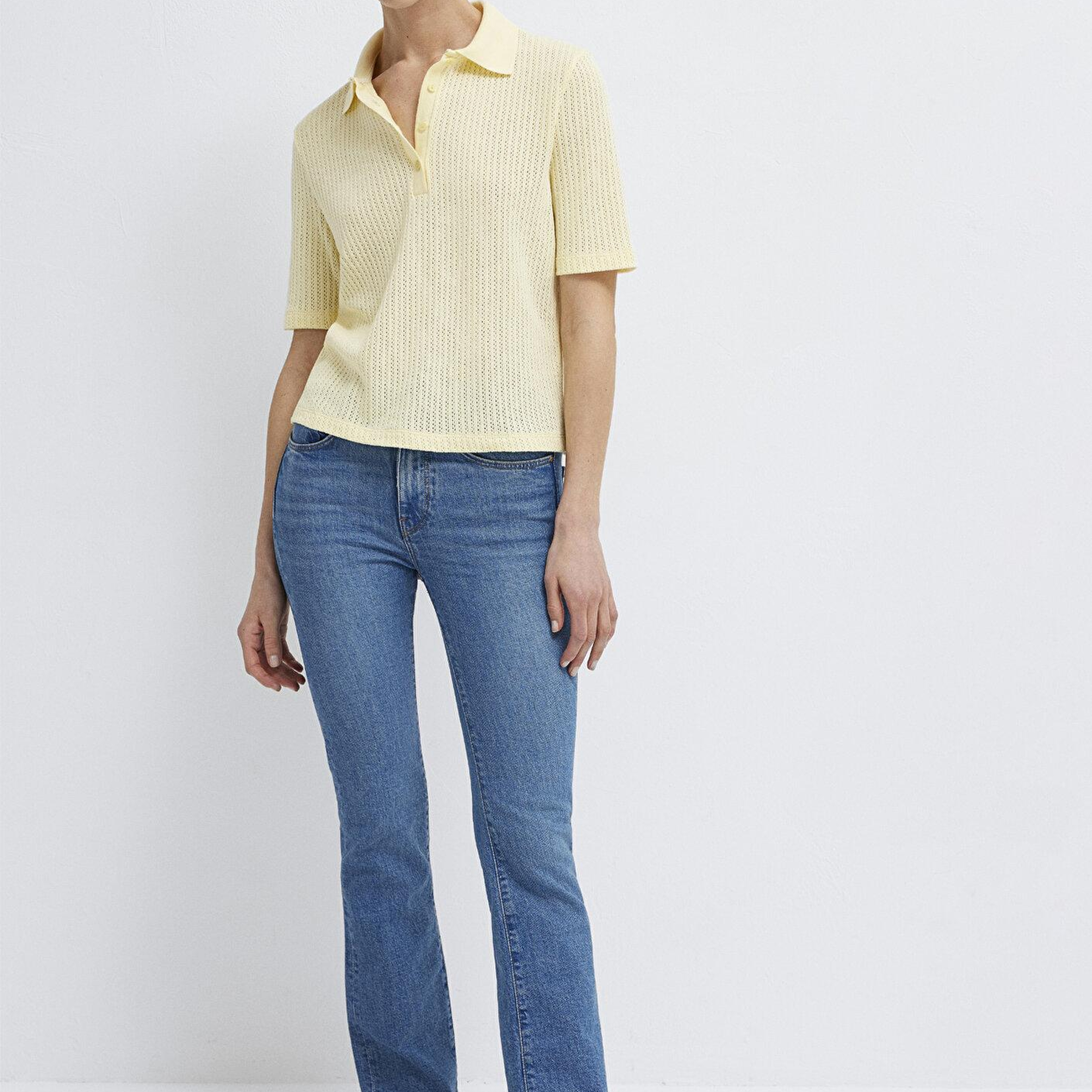 Mavi Örme Sarı Polo Tişört Slim Fit / Dar Kesim 1614311-71315
