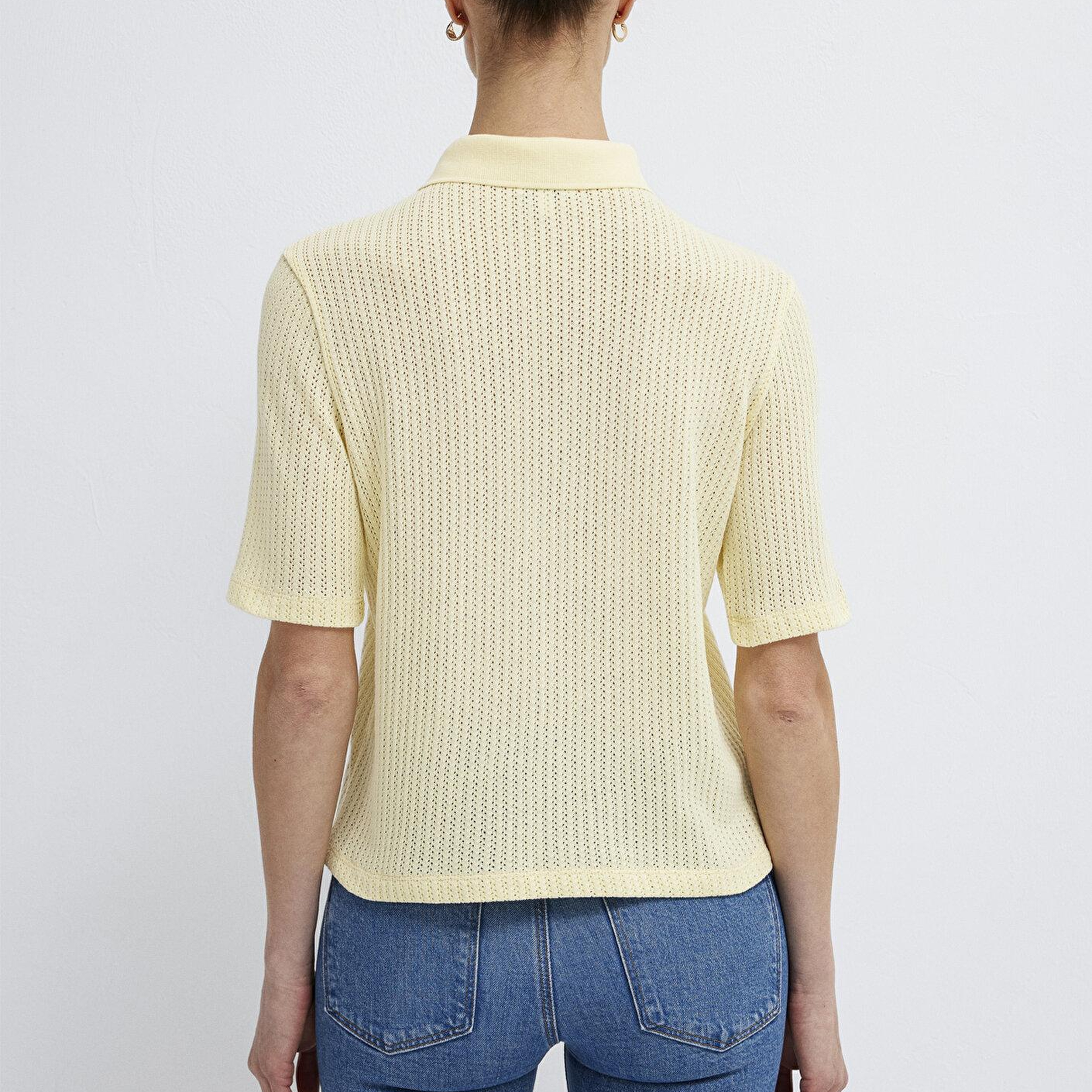Mavi Örme Sarı Polo Tişört Slim Fit / Dar Kesim 1614311-71315