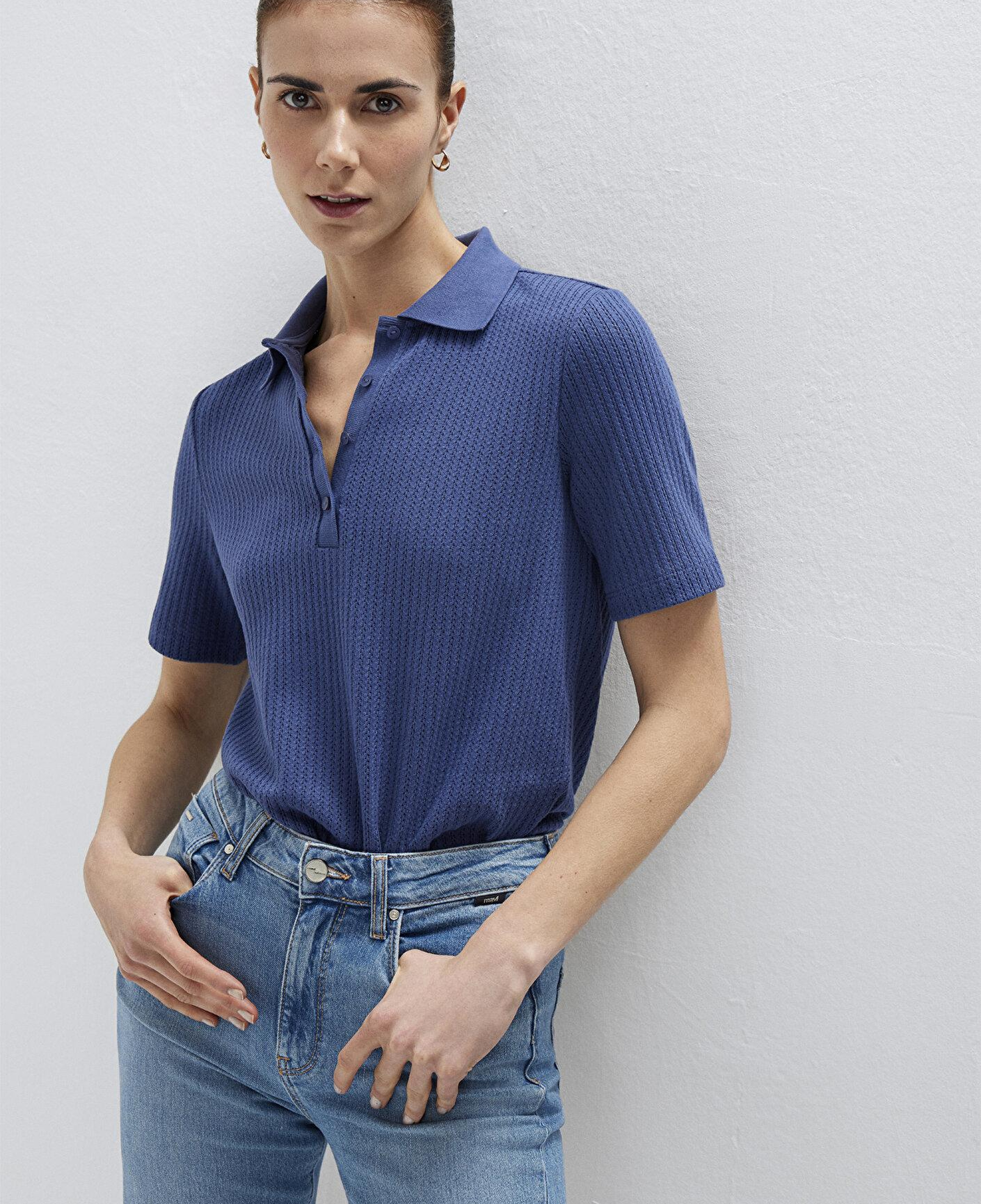 Mavi Örme Mavi Polo Tişört Slim Fit / Dar Kesim 1614311-70757