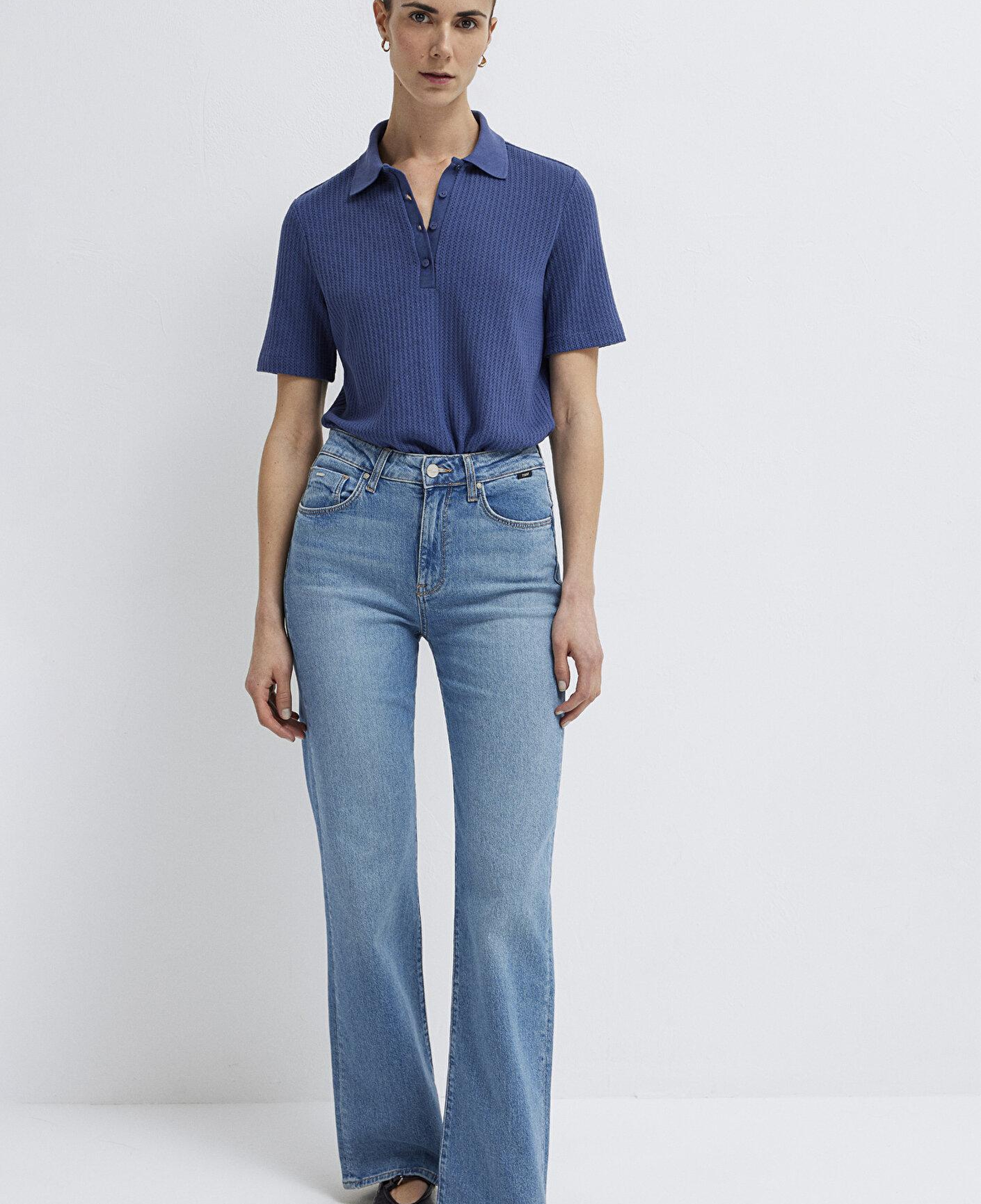 Mavi Örme Mavi Polo Tişört Slim Fit / Dar Kesim 1614311-70757
