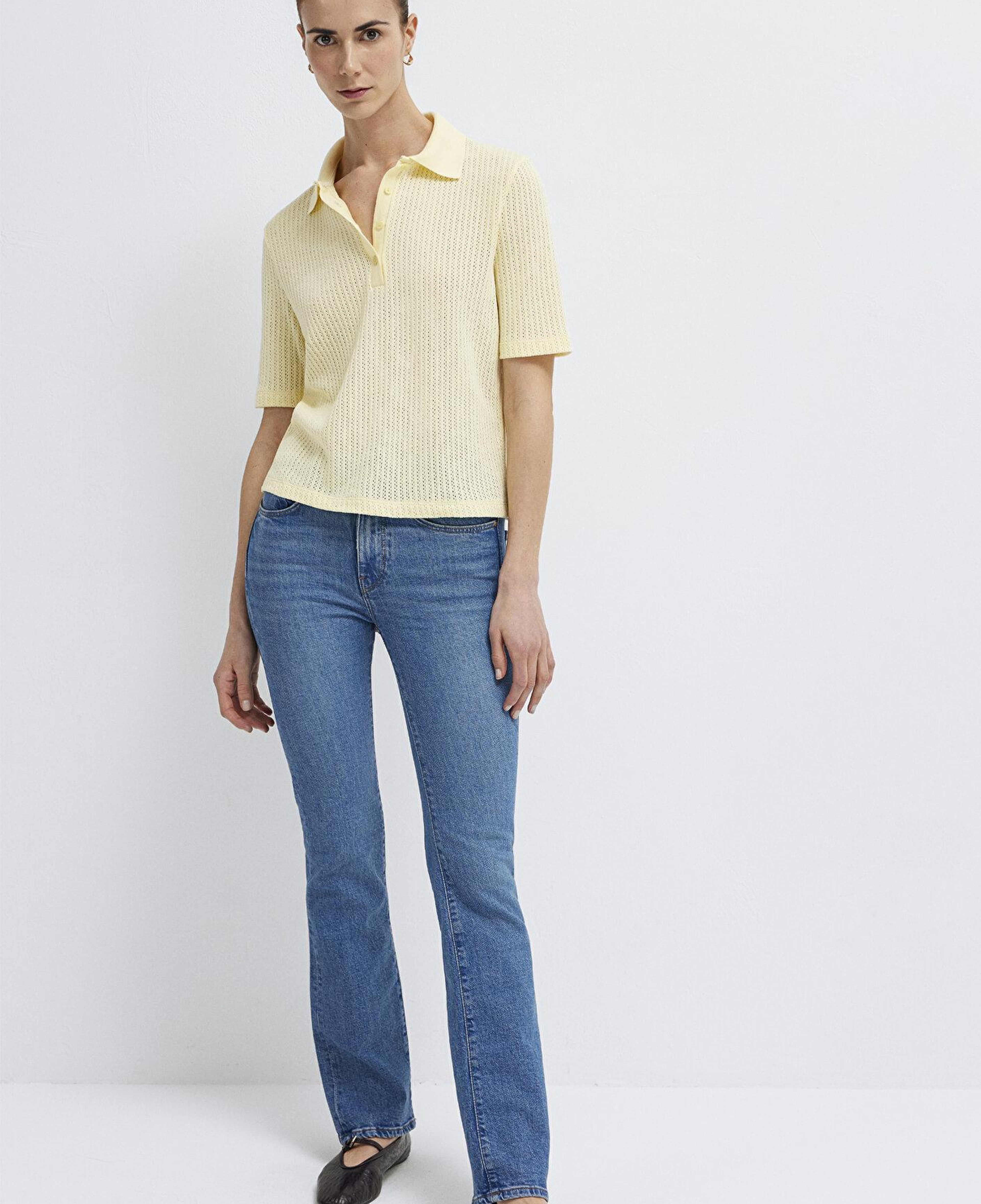 Mavi Örme Sarı Polo Tişört Slim Fit / Dar Kesim 1614311-71315