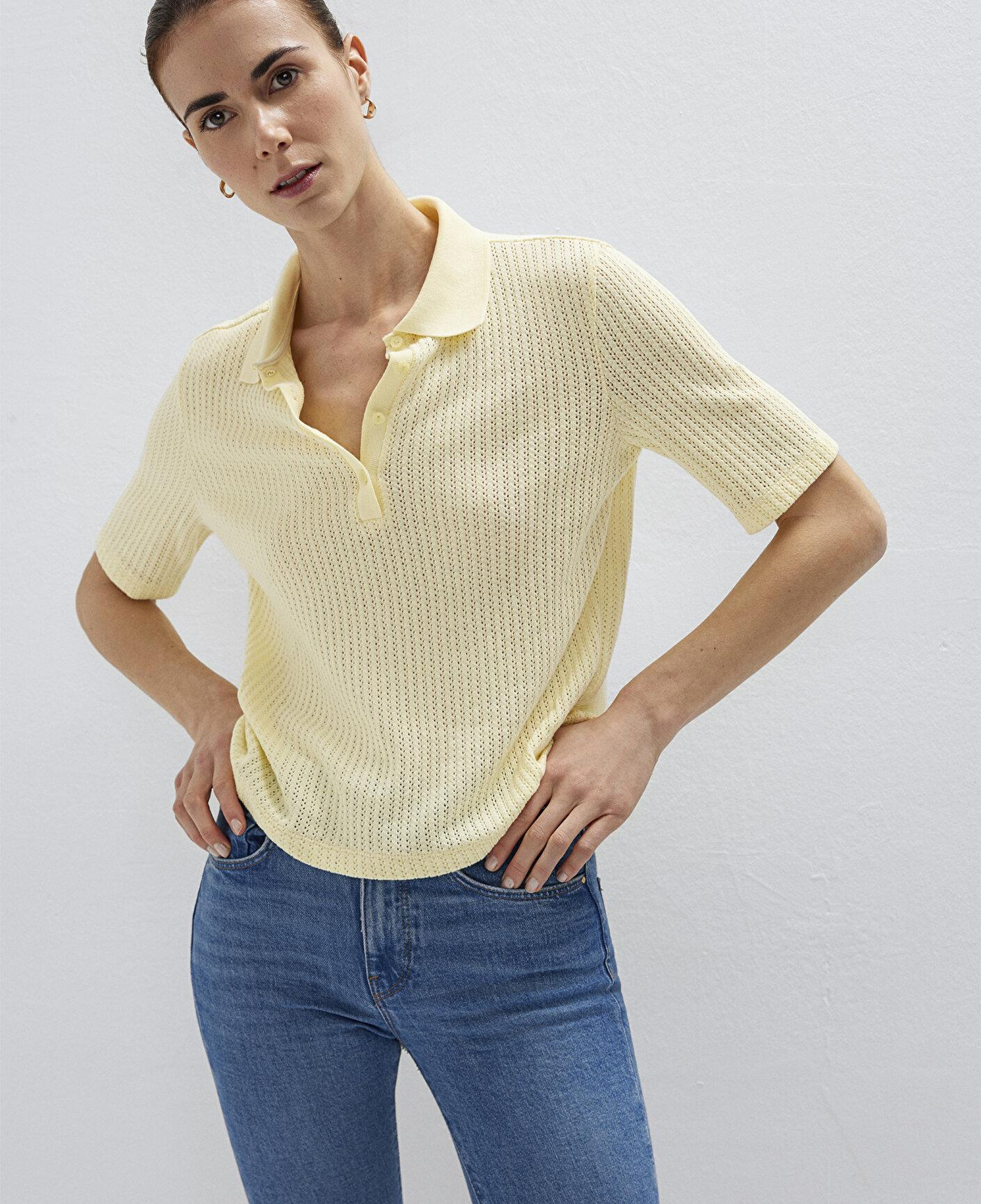 Mavi Örme Sarı Polo Tişört Slim Fit / Dar Kesim 1614311-71315