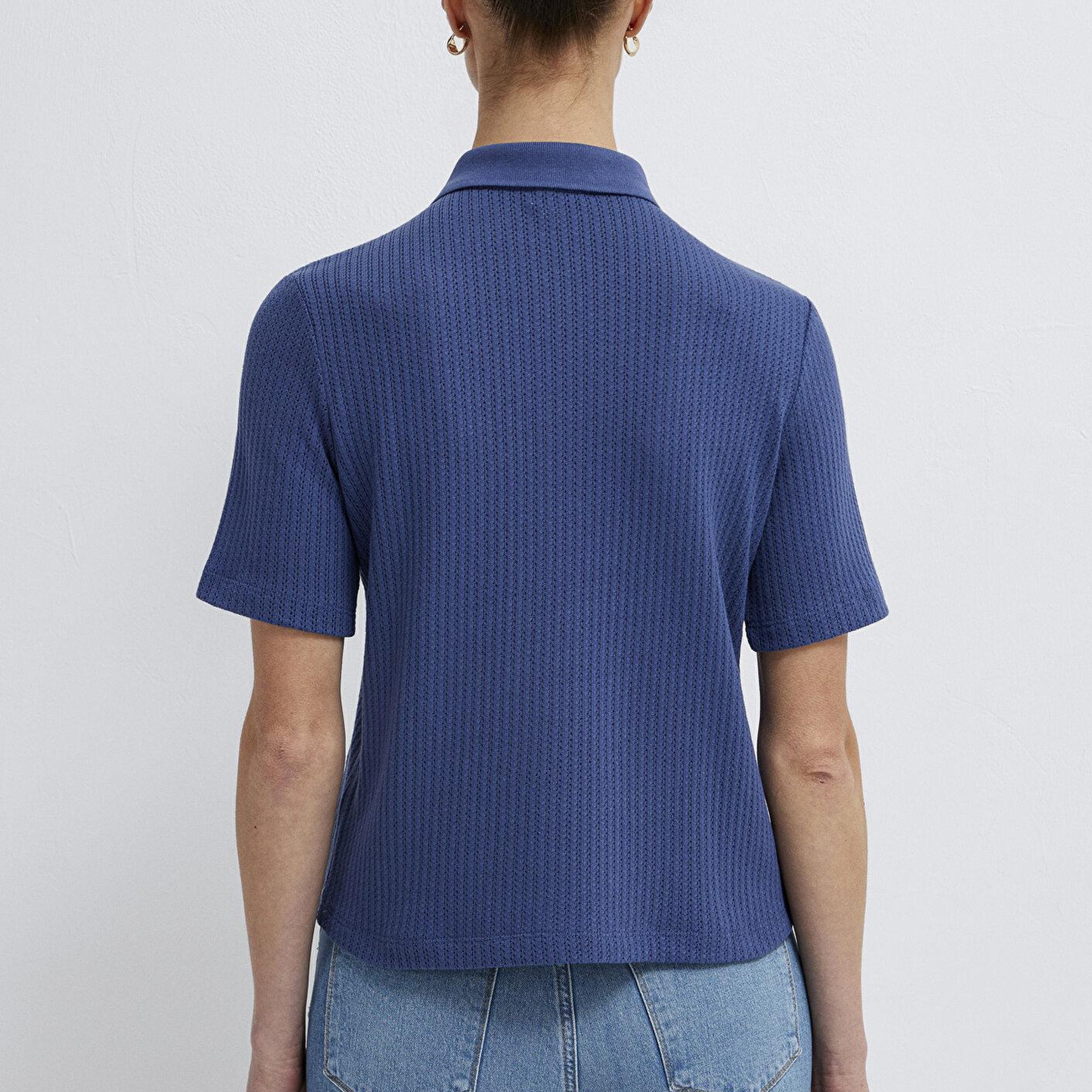 Mavi Örme Mavi Polo Tişört Slim Fit / Dar Kesim 1614311-70757