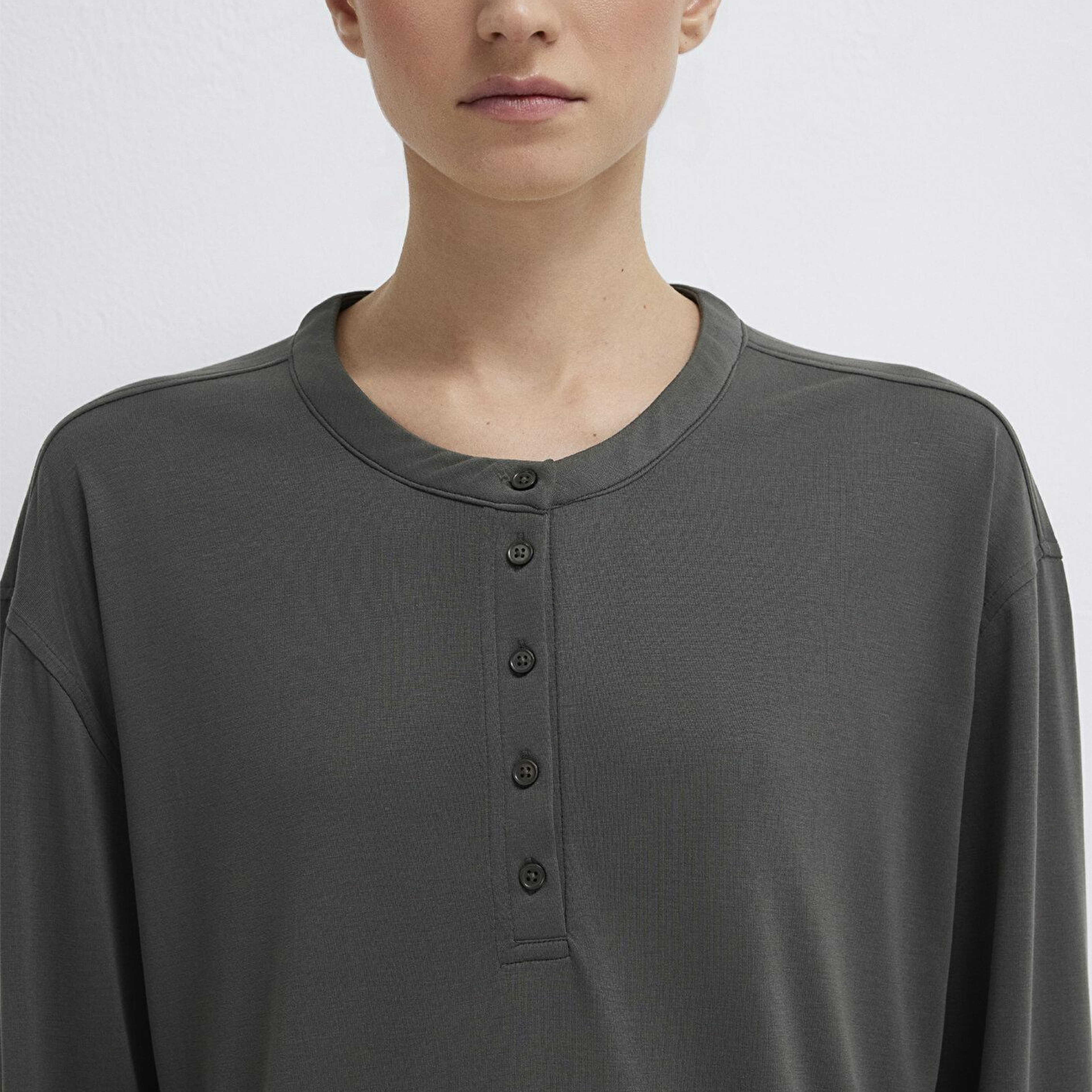 Mavi Haki Modal Karışımlı Tişört Regular Fit / Normal Kesim 1613772-71553