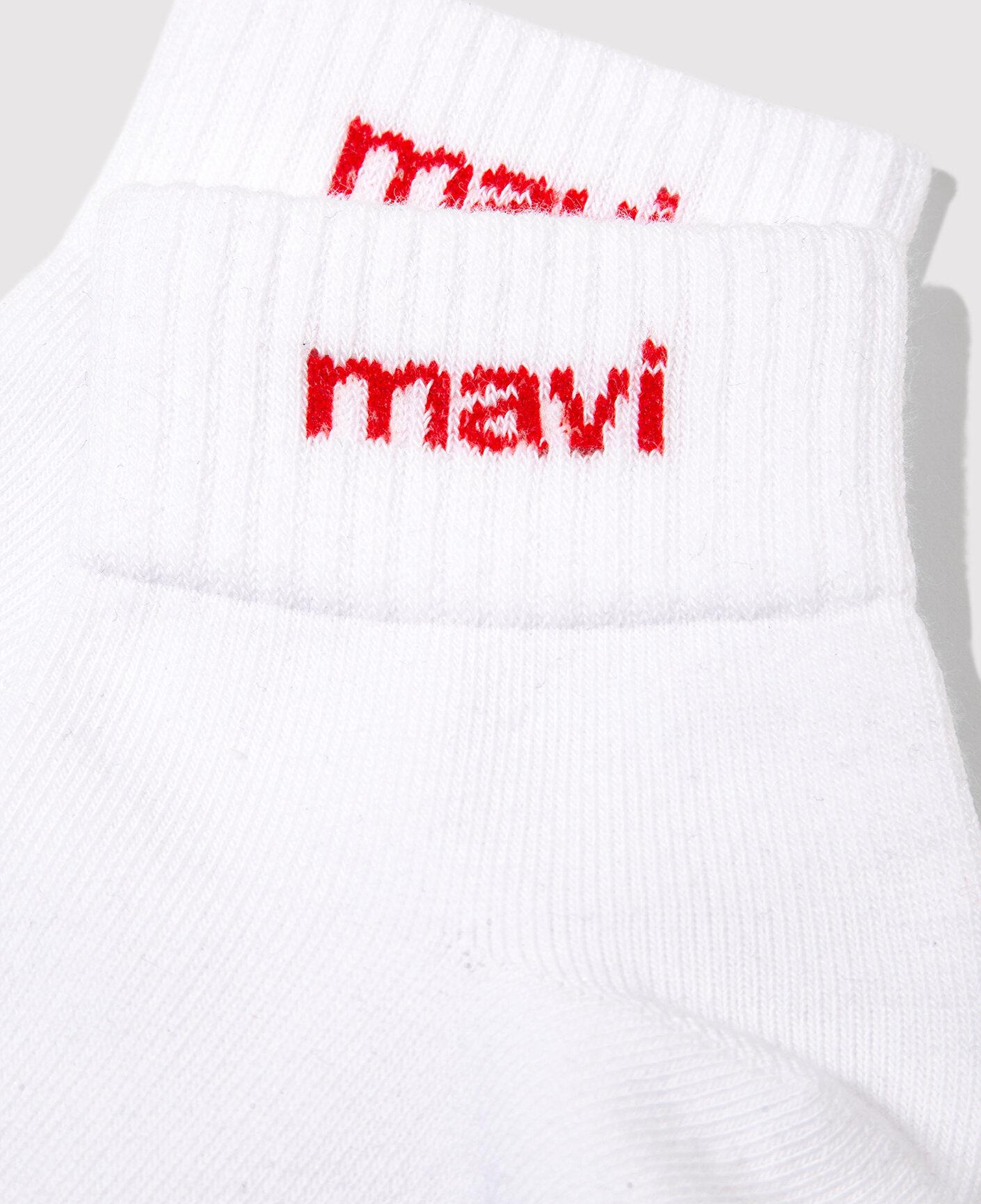 Mavi Mavi Logo Detaylı Beyaz Patik Çorap 1910331-23248