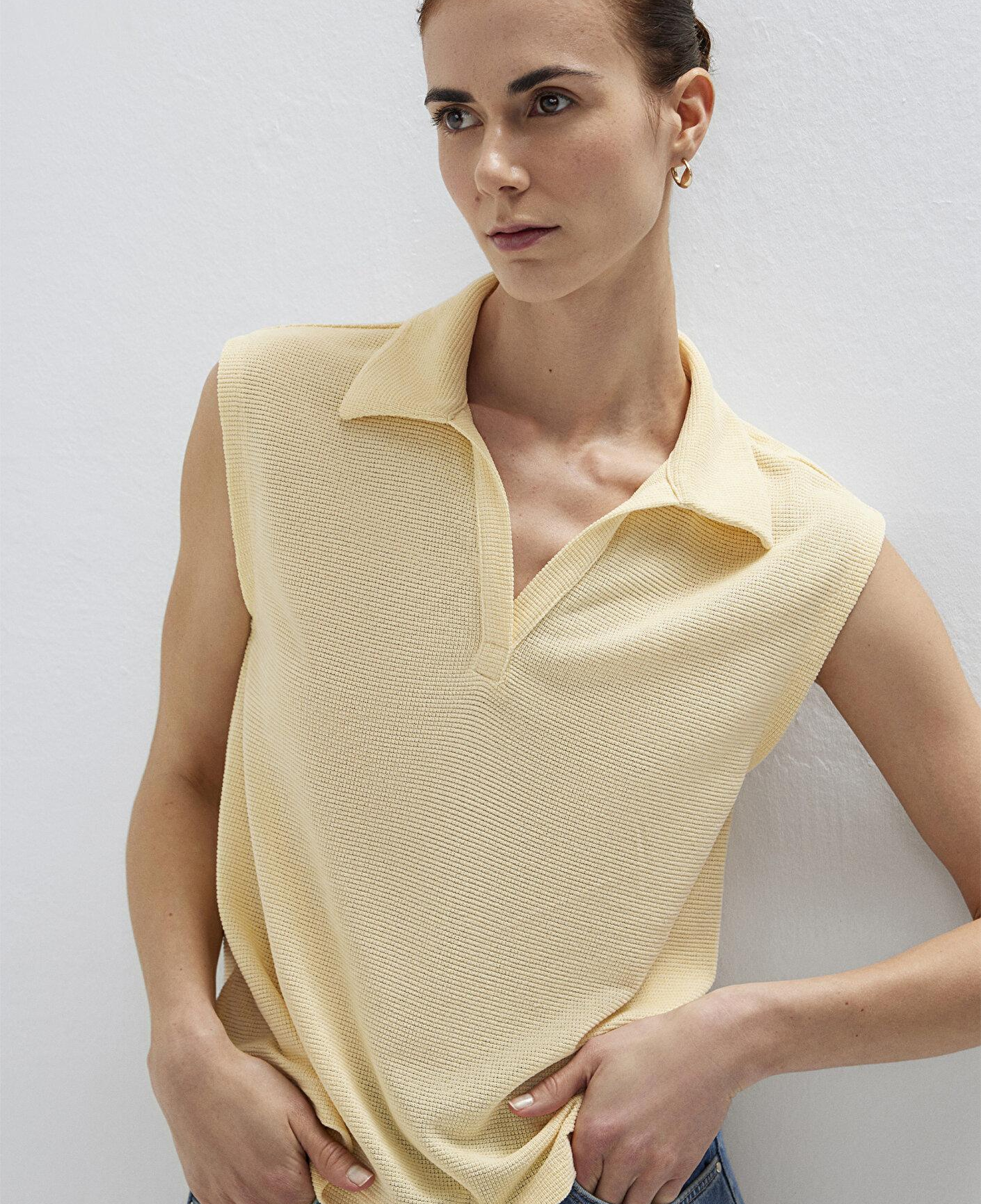 Mavi Bej Polo Tişört Semi Slim Fit / Yarı Dar Kesim 1613952-84571