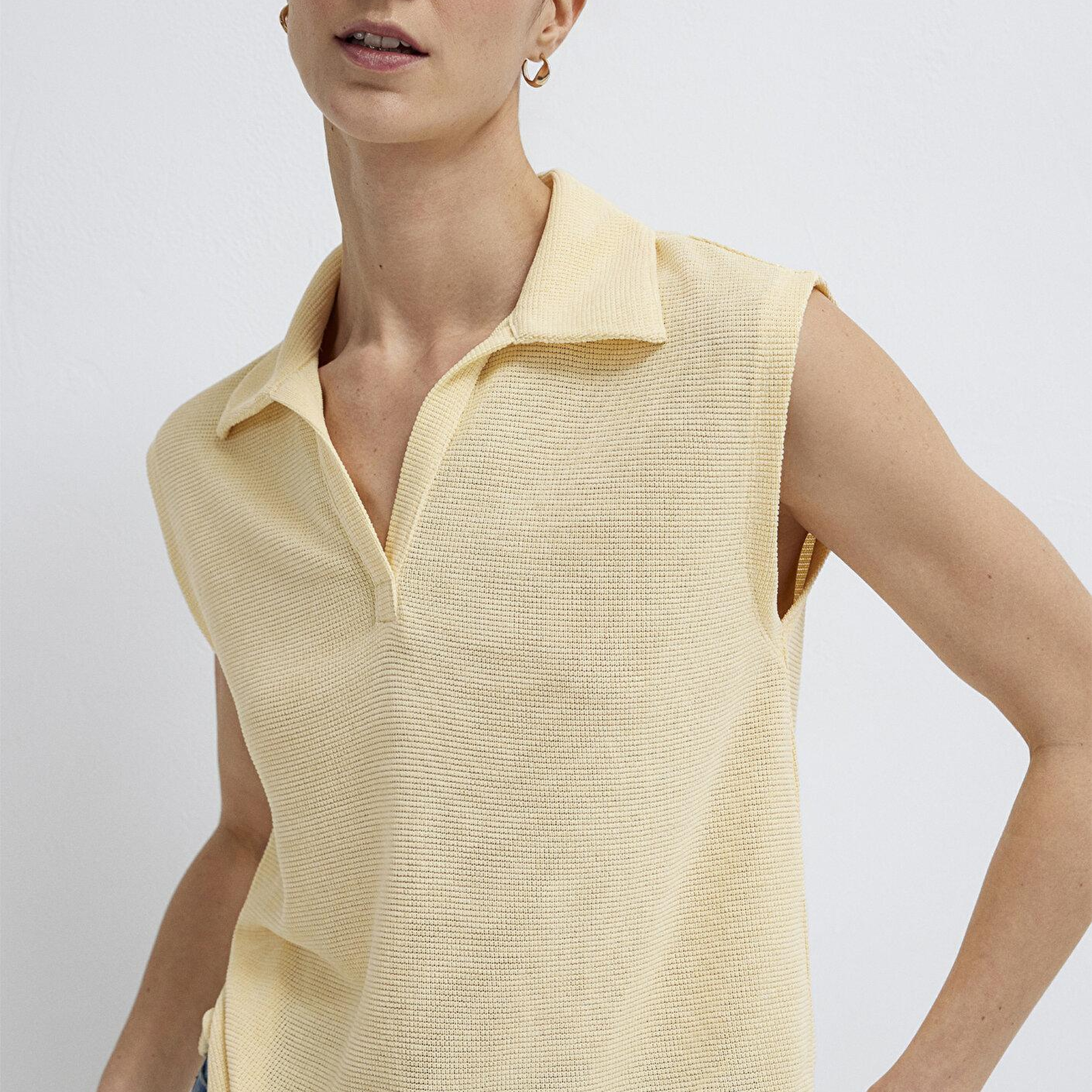 Mavi Bej Polo Tişört Semi Slim Fit / Yarı Dar Kesim 1613952-84571