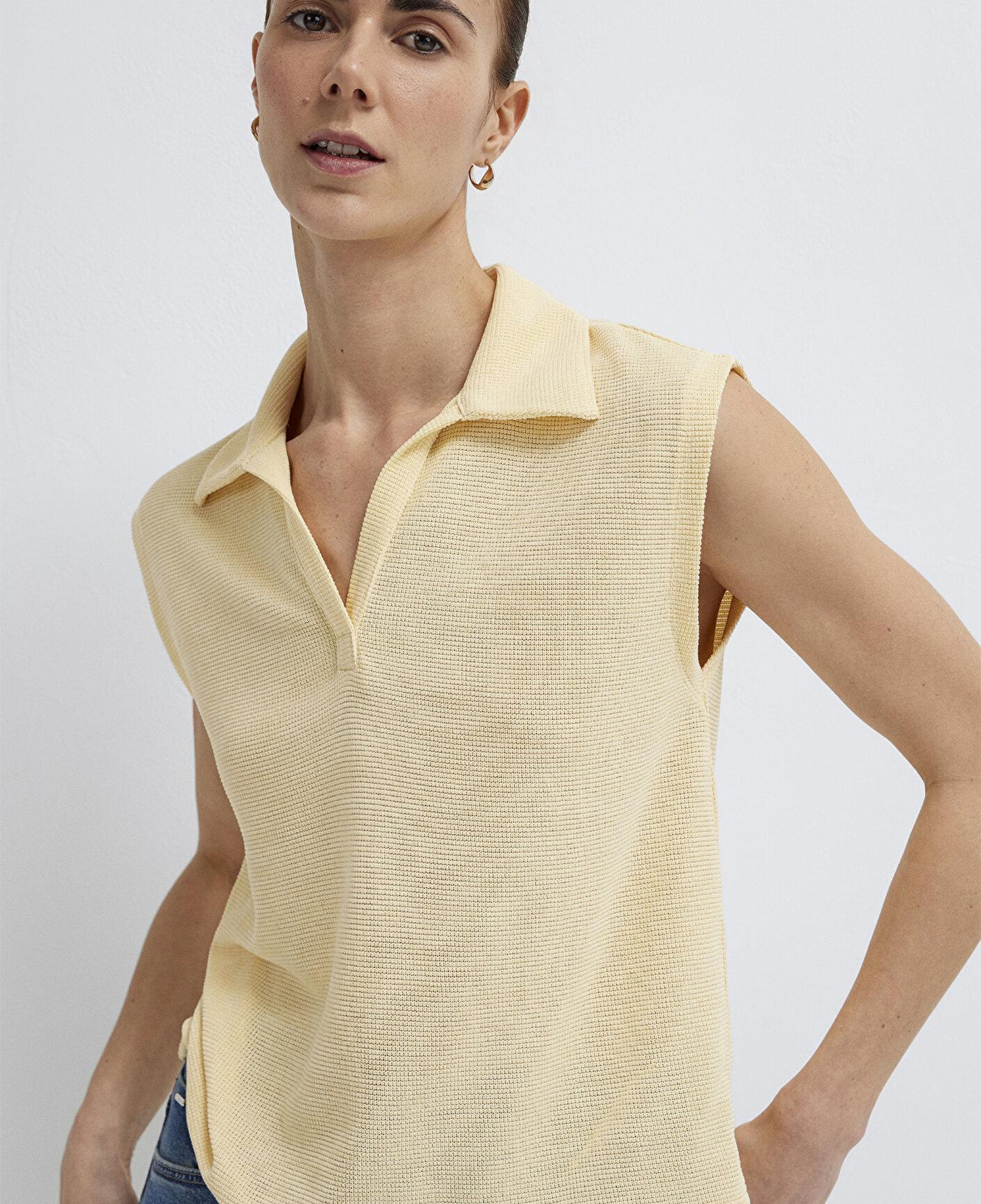 Mavi Bej Polo Tişört Semi Slim Fit / Yarı Dar Kesim 1613952-84571