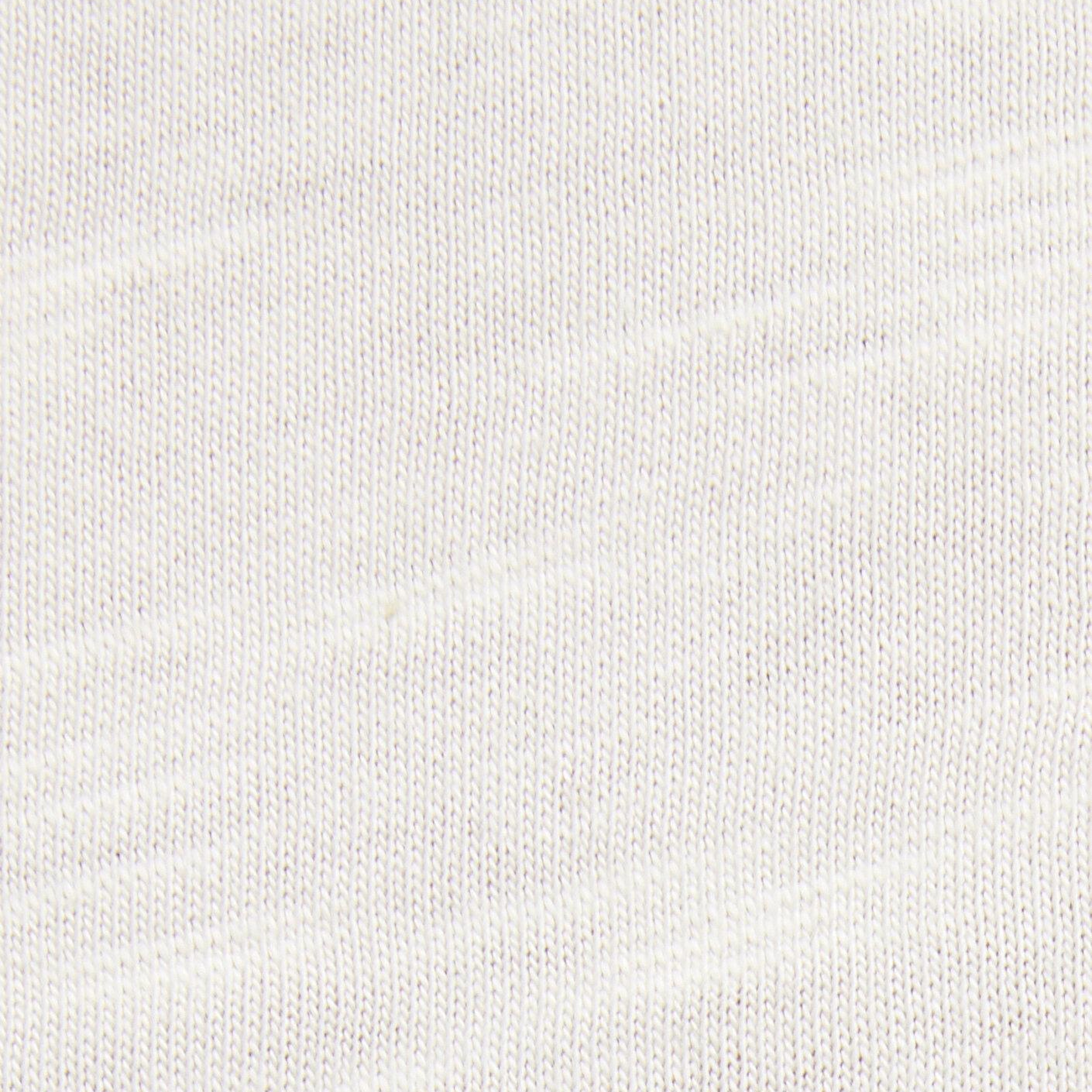 Mavi V Yaka Ekru Basic Tişört Slim Fit / Dar Kesim 1614178-80194