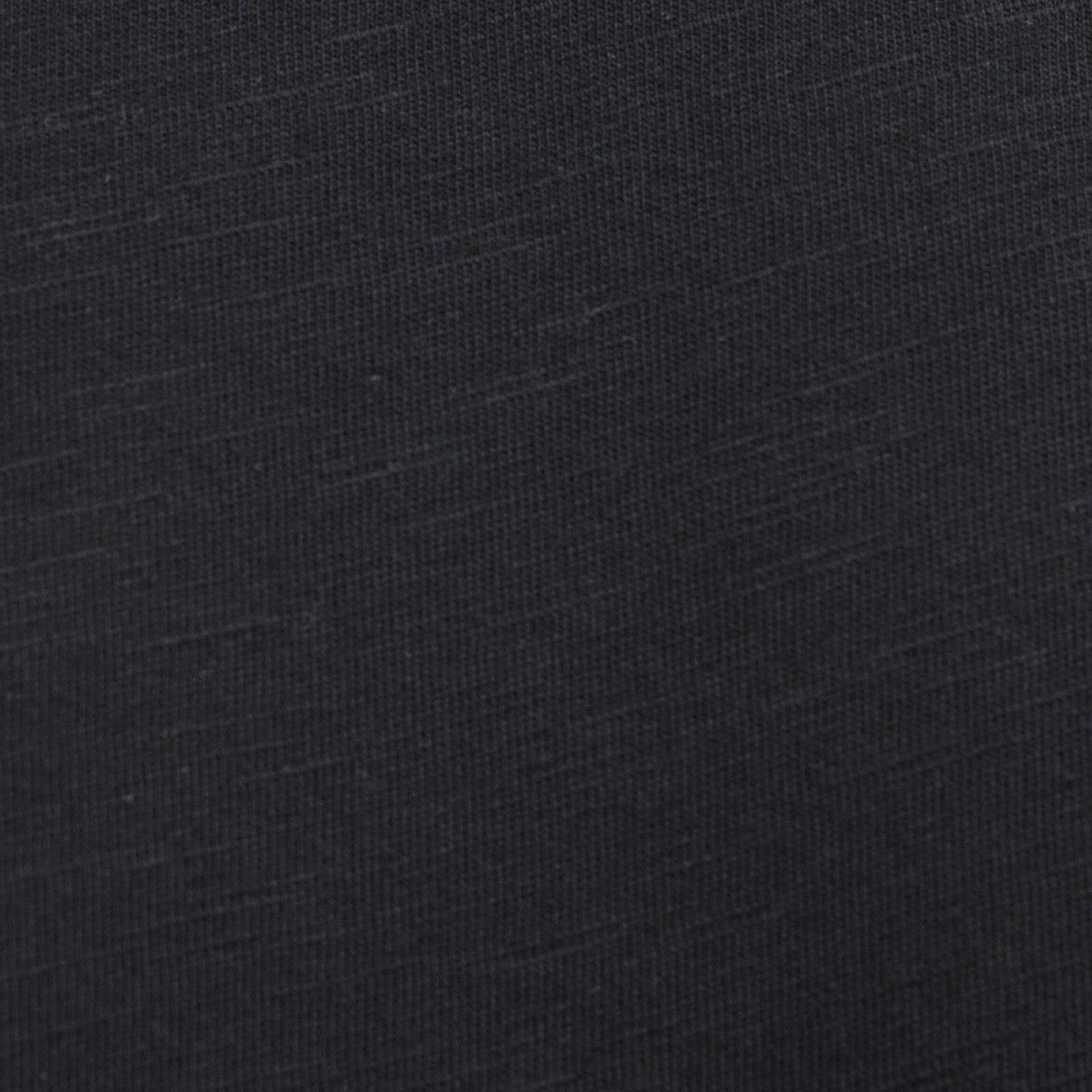 Mavi Yırtmaç Detaylı Siyah Tişört Loose Fit / Bol Rahat Kesim 1614174-900